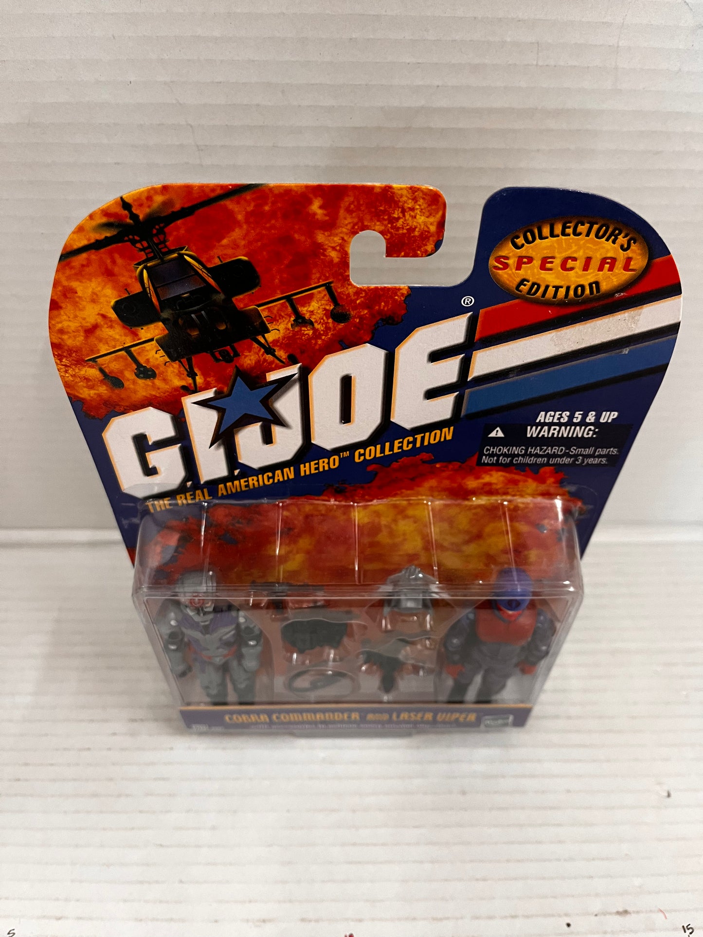 Hasbro 2001 G.I. Joe Cobra Commander and Laser Viper 2 GI Joe Action Figures MOC