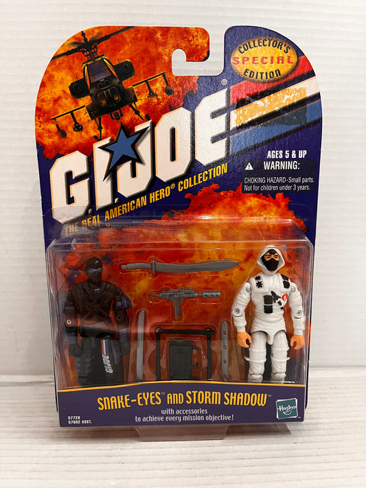 Hasbro 2000 G.I. Joe Snake-Eyes and Storm Shadow 2 GI Joe Action Figures MOC