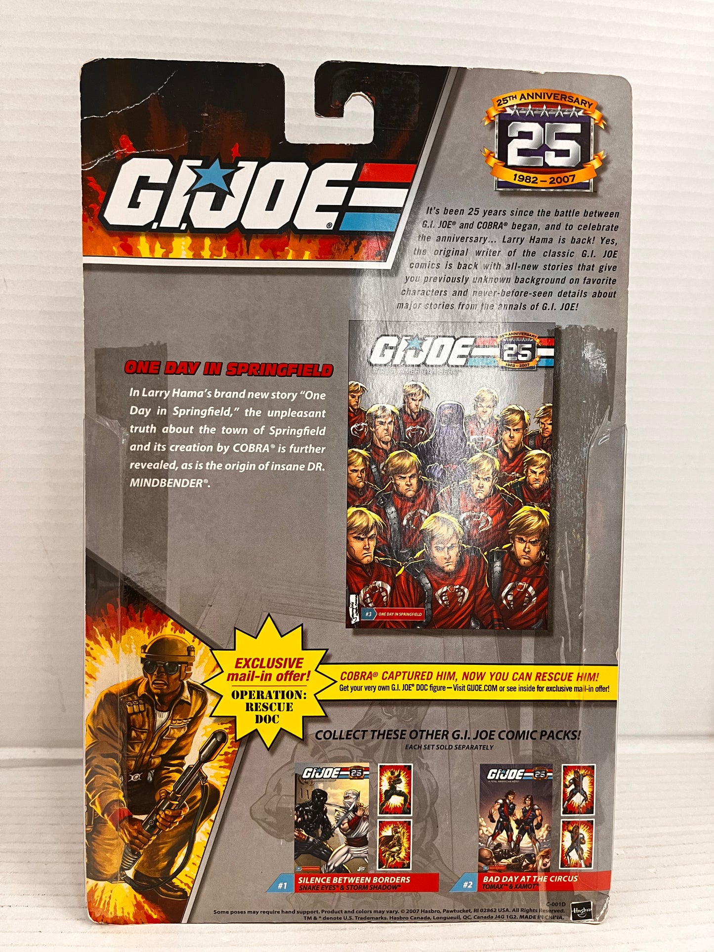 GI JOE 25th Anniversary Comic Pack Crimson Guard & Scarred Cobra Officer New