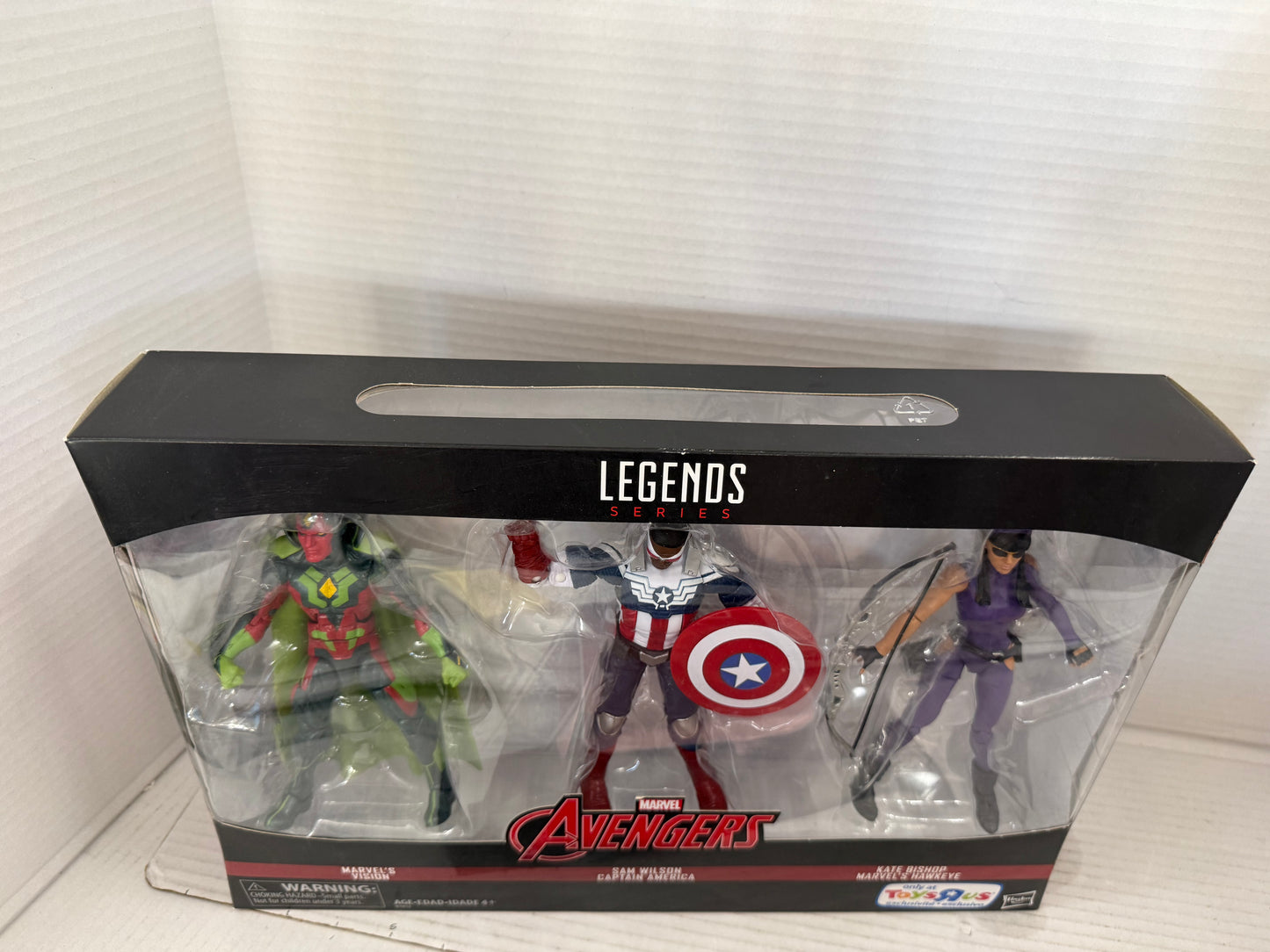 Marvel Legends 3 Pack Avengers Vision, Sam Wilson Captain, America, Kate Bishop