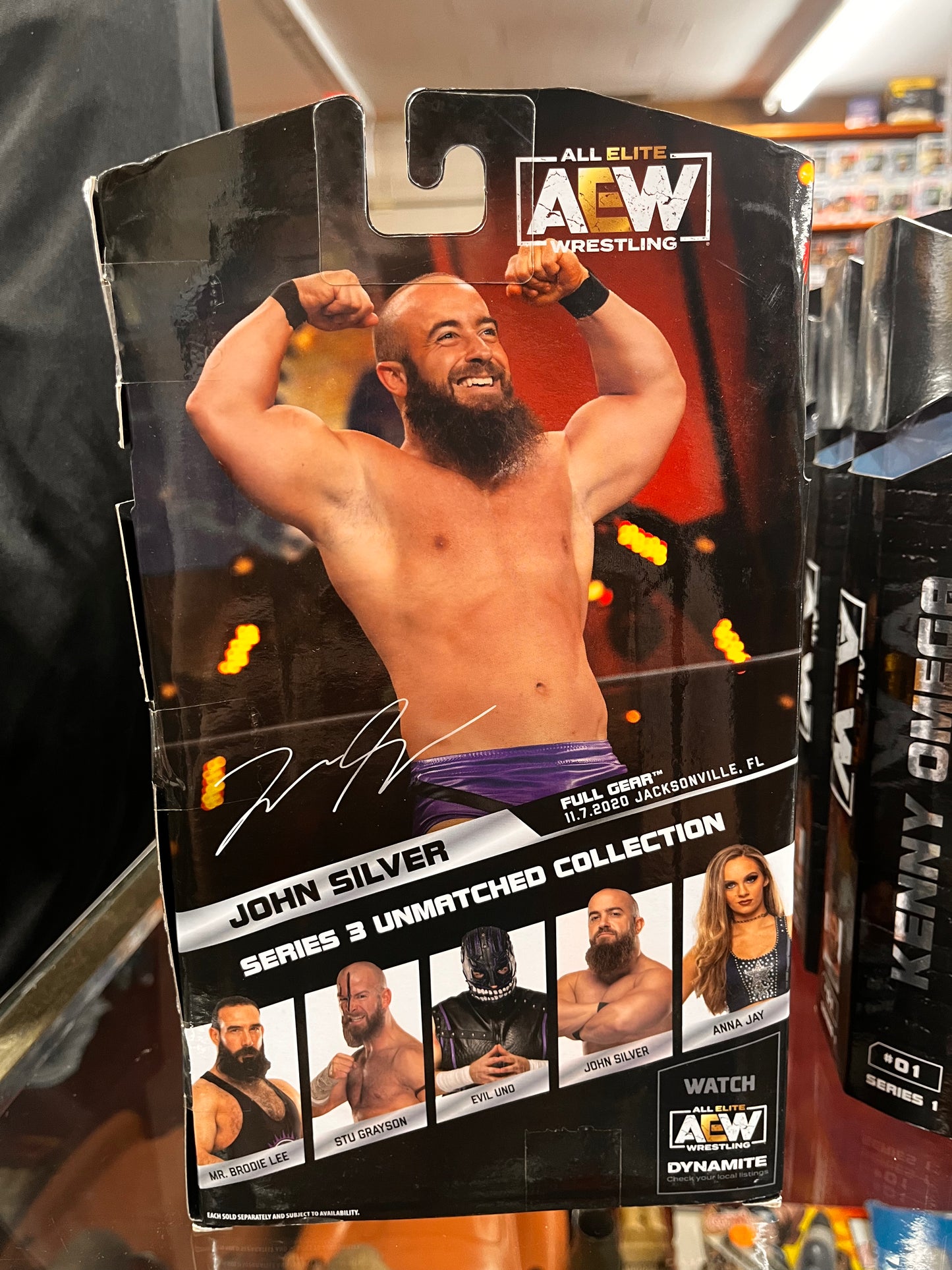 John Silver Dark Order w/Upper Deck Pack #20 AEW Unmatched Series 3 Jazwares