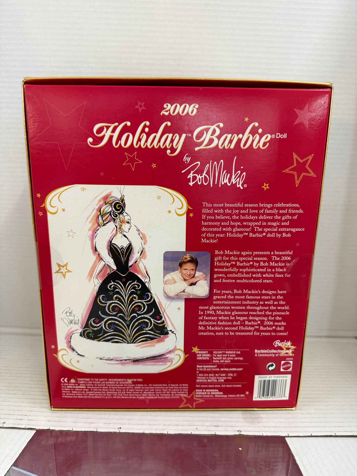 2006 Mattel Holiday Barbie Doll by Bob Mackie