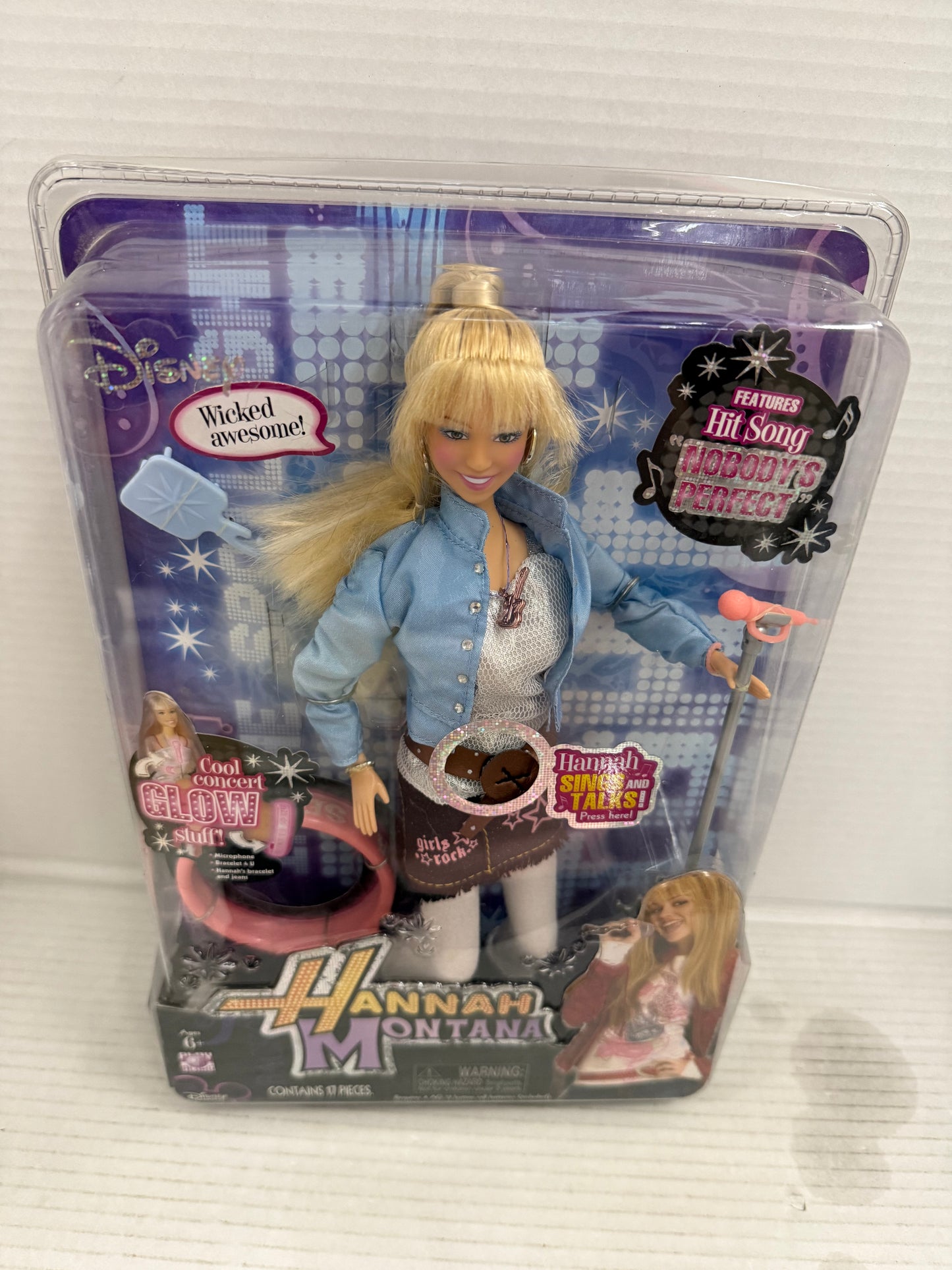 Disney~Hannah Montana Doll~ Singing Doll~ 2007