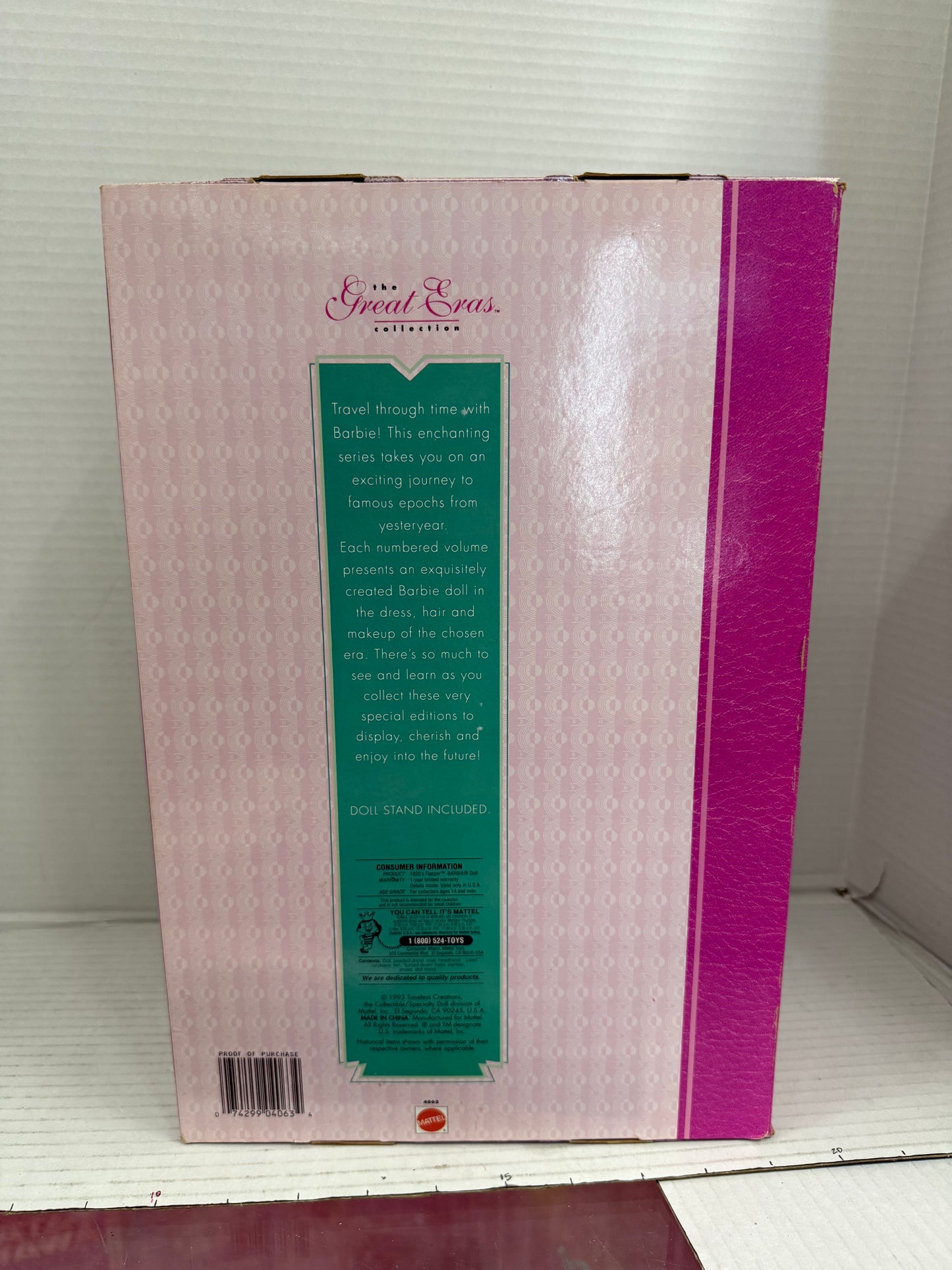 1993 Mattel 4063 BARBIE Doll GREAT ERAS Collection 1920'S FLAPPER Volume TWO