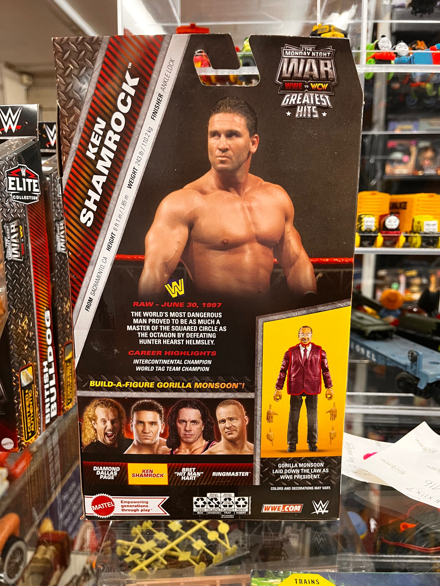 WWE Elite Monday Night Wars Greatest Hits Wave 2 KEN SHAMROCK Figure w/ BAF