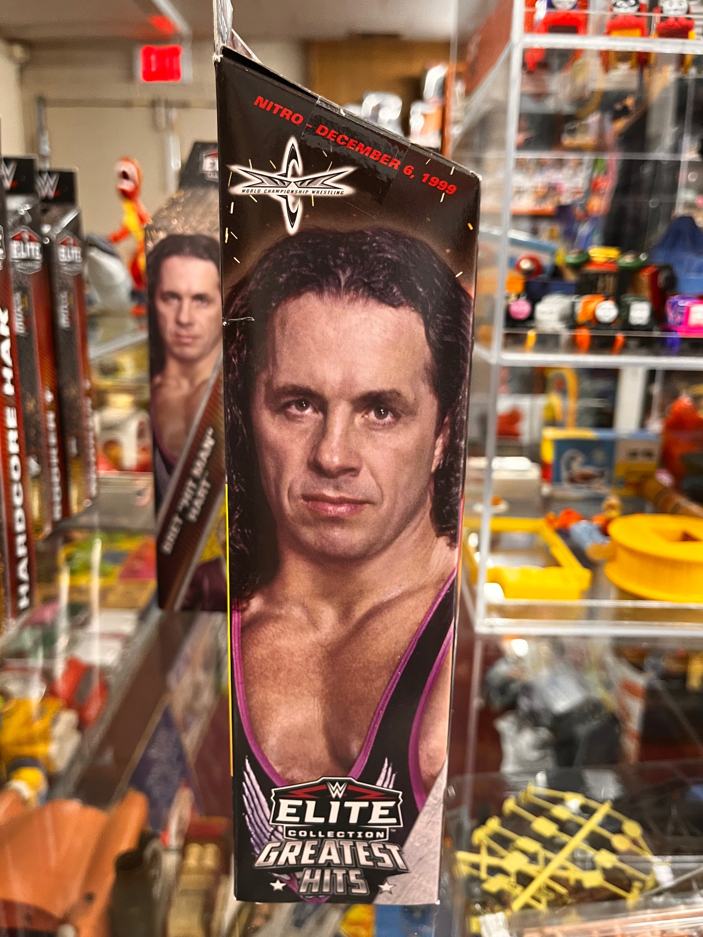 WWE ELITE MONDAY NIGHT WAR BRET HITMAN HART + GORILLA MONSOON BAF PIECE **NEW**