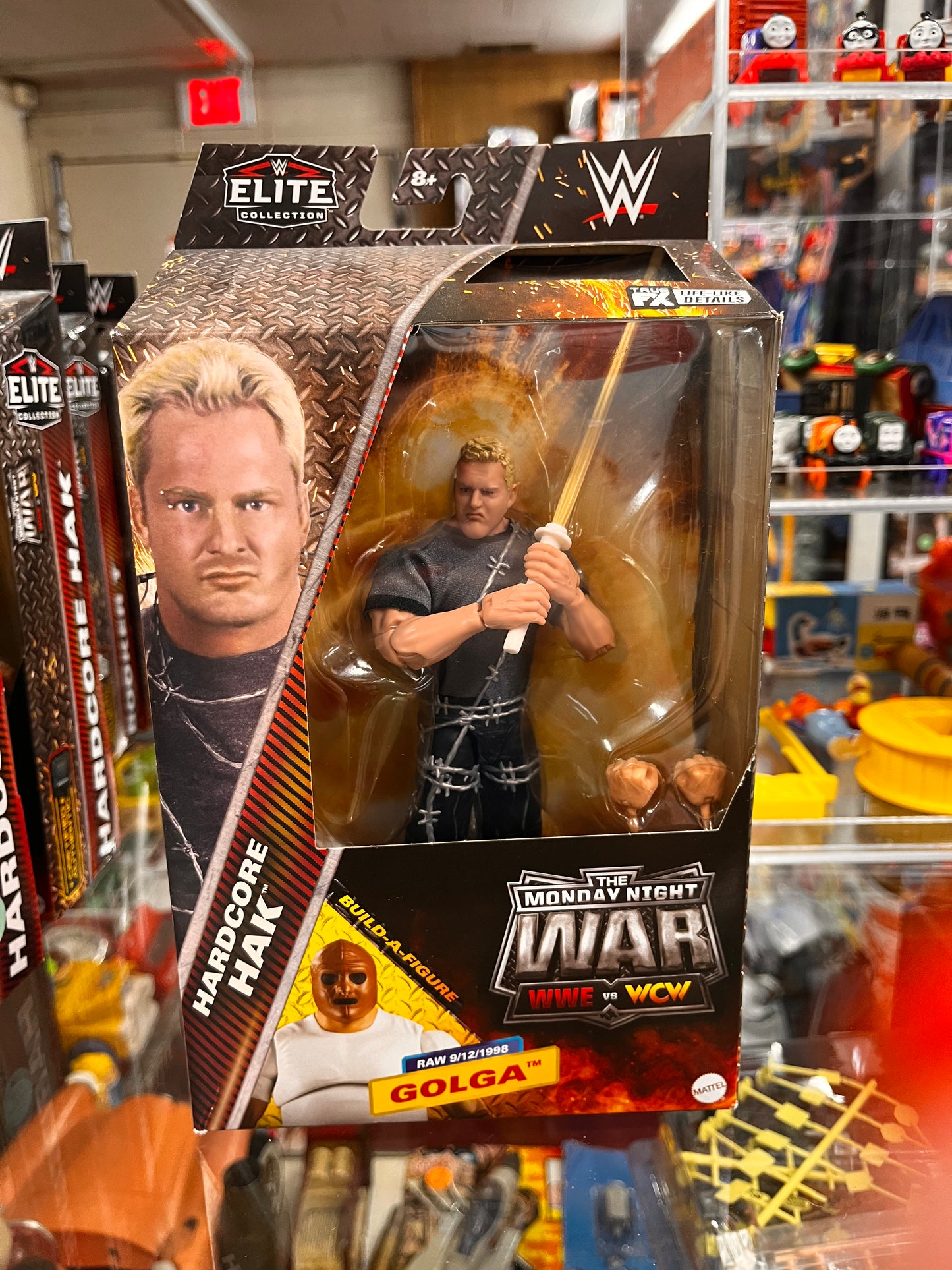 WWE Hardcore Hak Elite Monday Night War Wrestling Figure WCW Golga