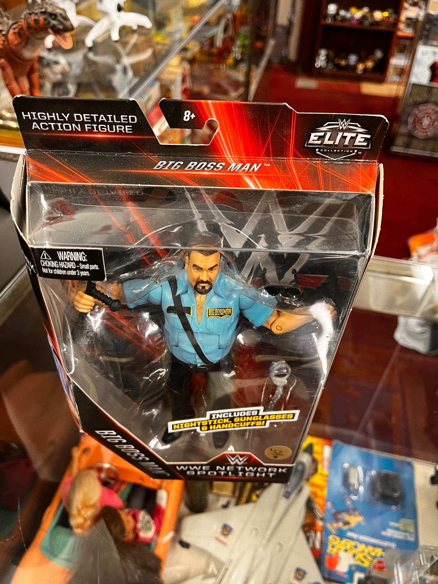 WWE Elite Network Spotlight Big Boss Man New Elite Collection Wcw Rare
