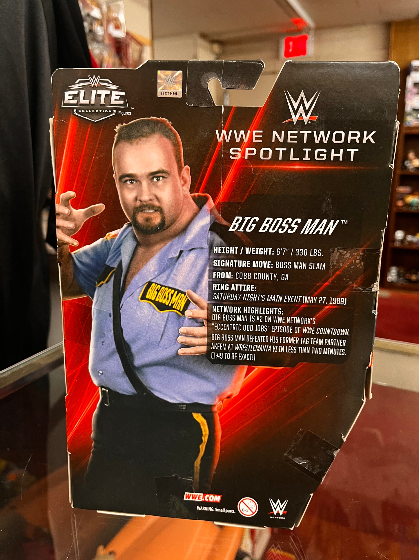 WWE Elite Network Spotlight Big Boss Man New Elite Collection Wcw Rare