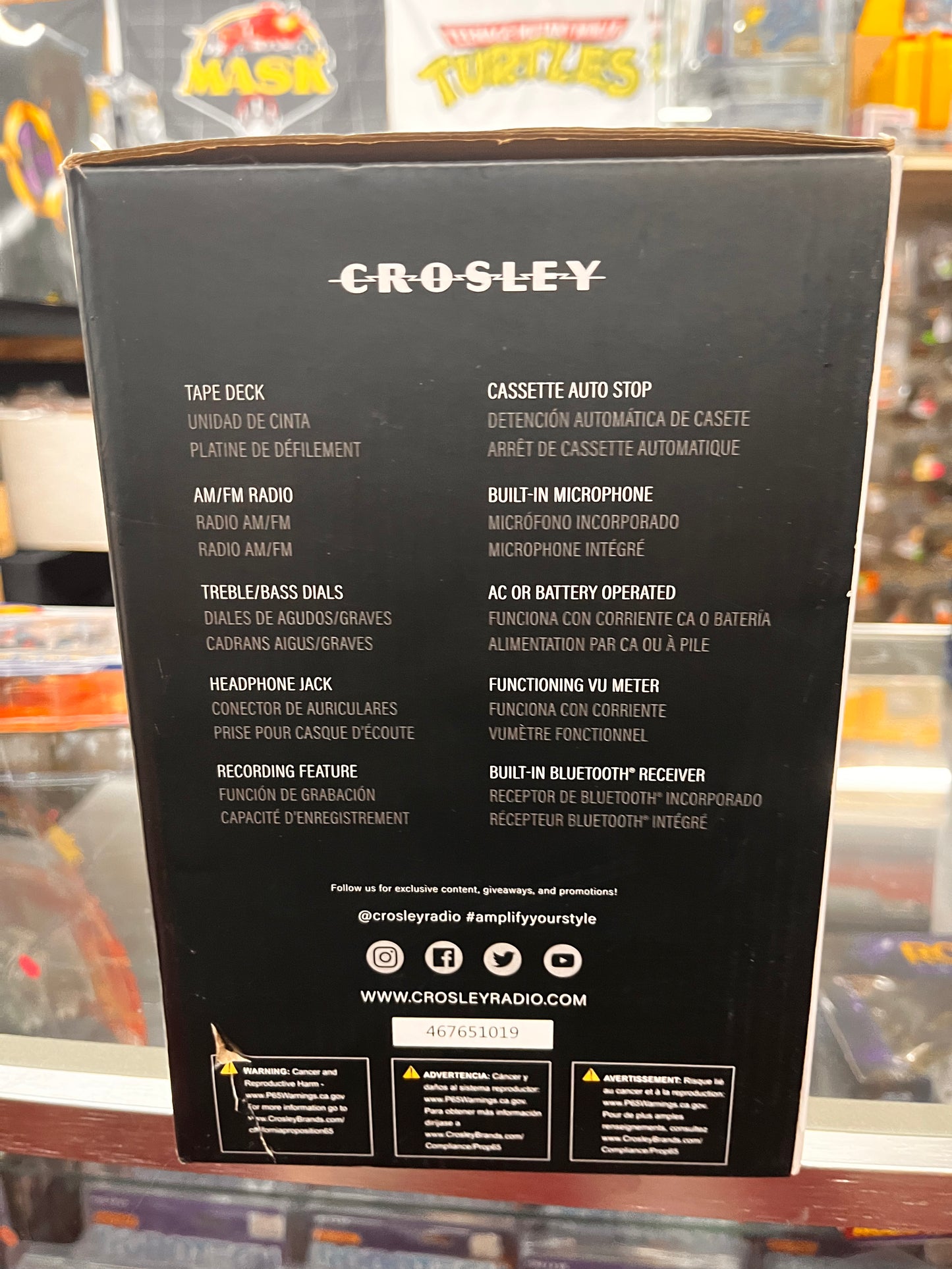 Crosley Stranger Things Cassette Player Recorder Silver CT200B-SI First Release