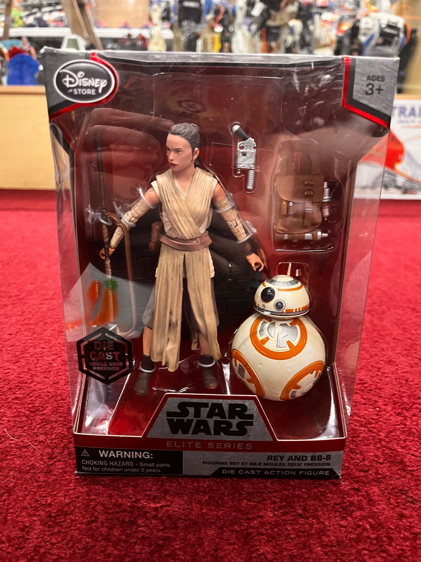 Disney Star Wars Elite Series Die Cast 7" Rey And BB-8 Action Figure