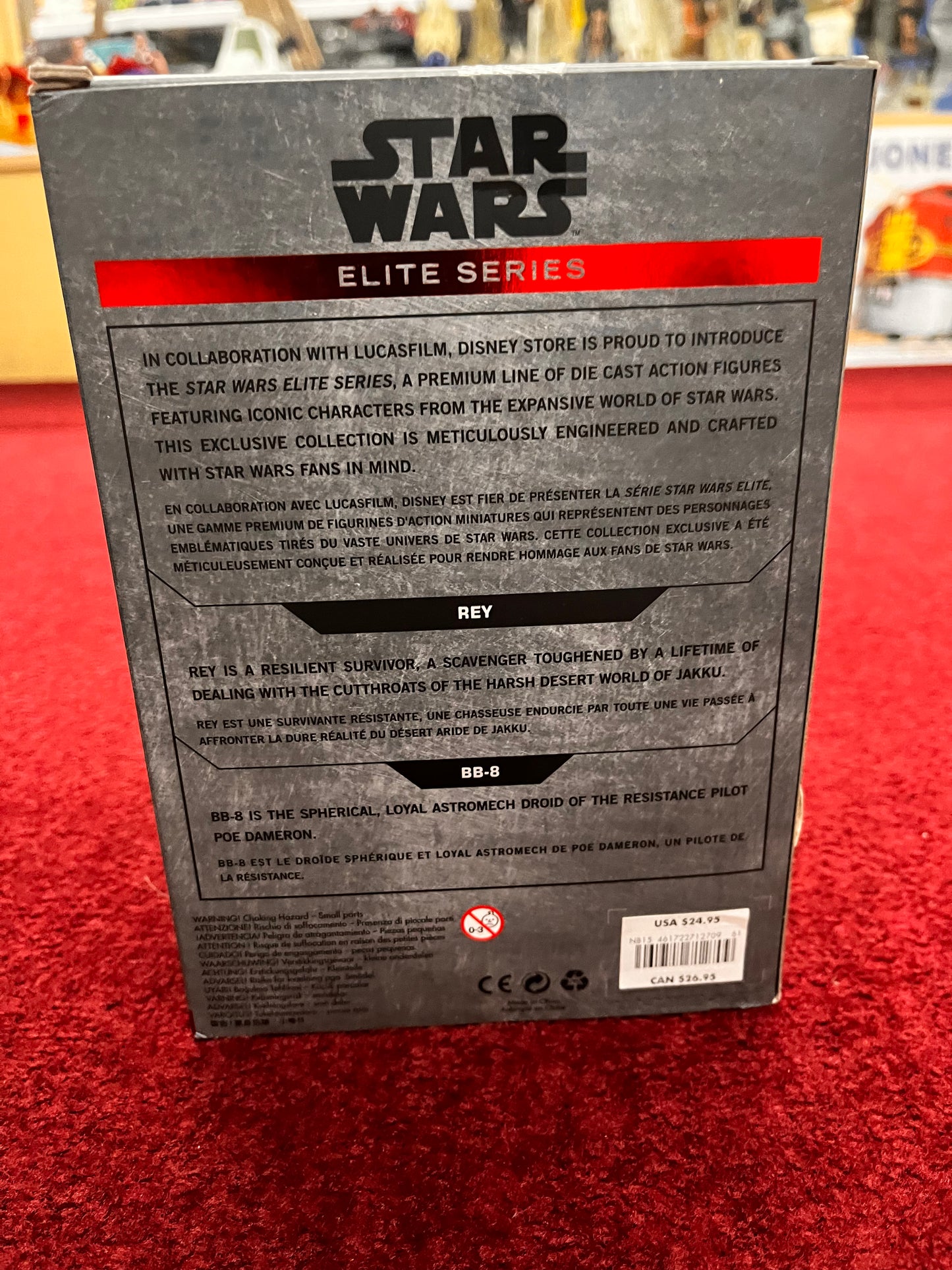 Disney Star Wars Elite Series Die Cast 7" Rey And BB-8 Action Figure