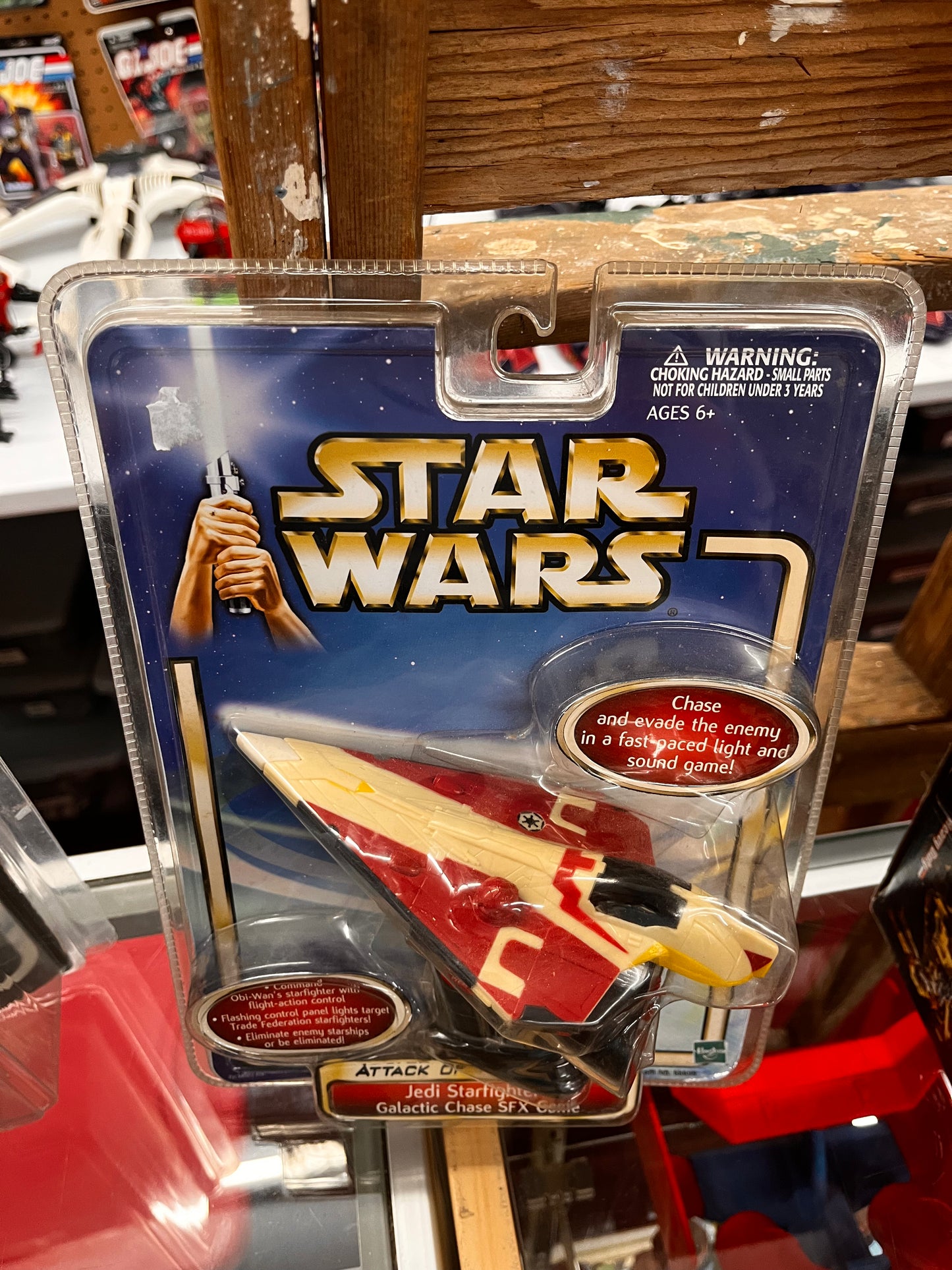 2002 Star Wars Collectible Jedi Starfighter Galactic Chase SFX Game Brand New