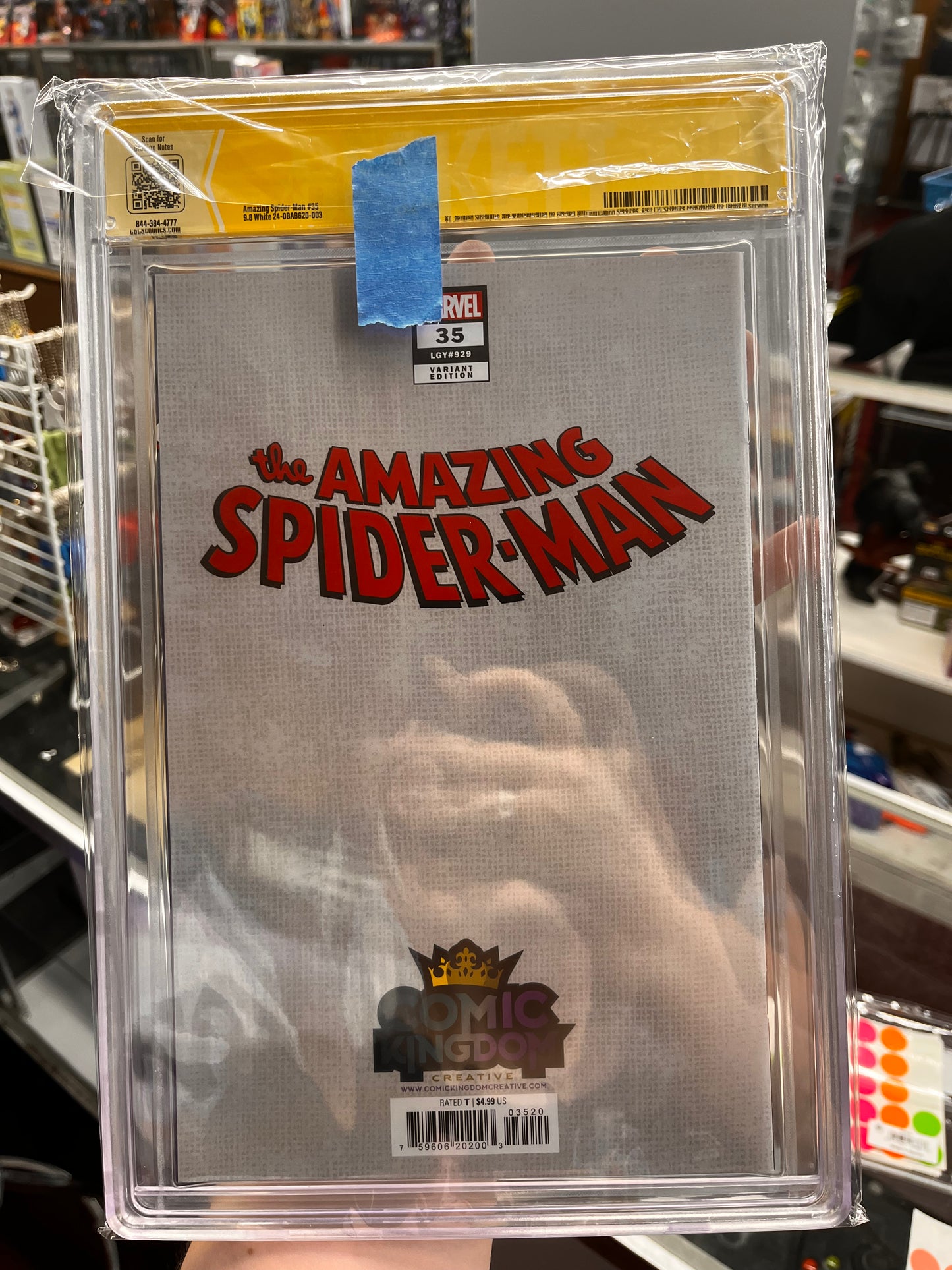 Amazing Spider Man 35 Derrick Chew Virgin Cover CBCS 9.8 Signed By Derrick Chew