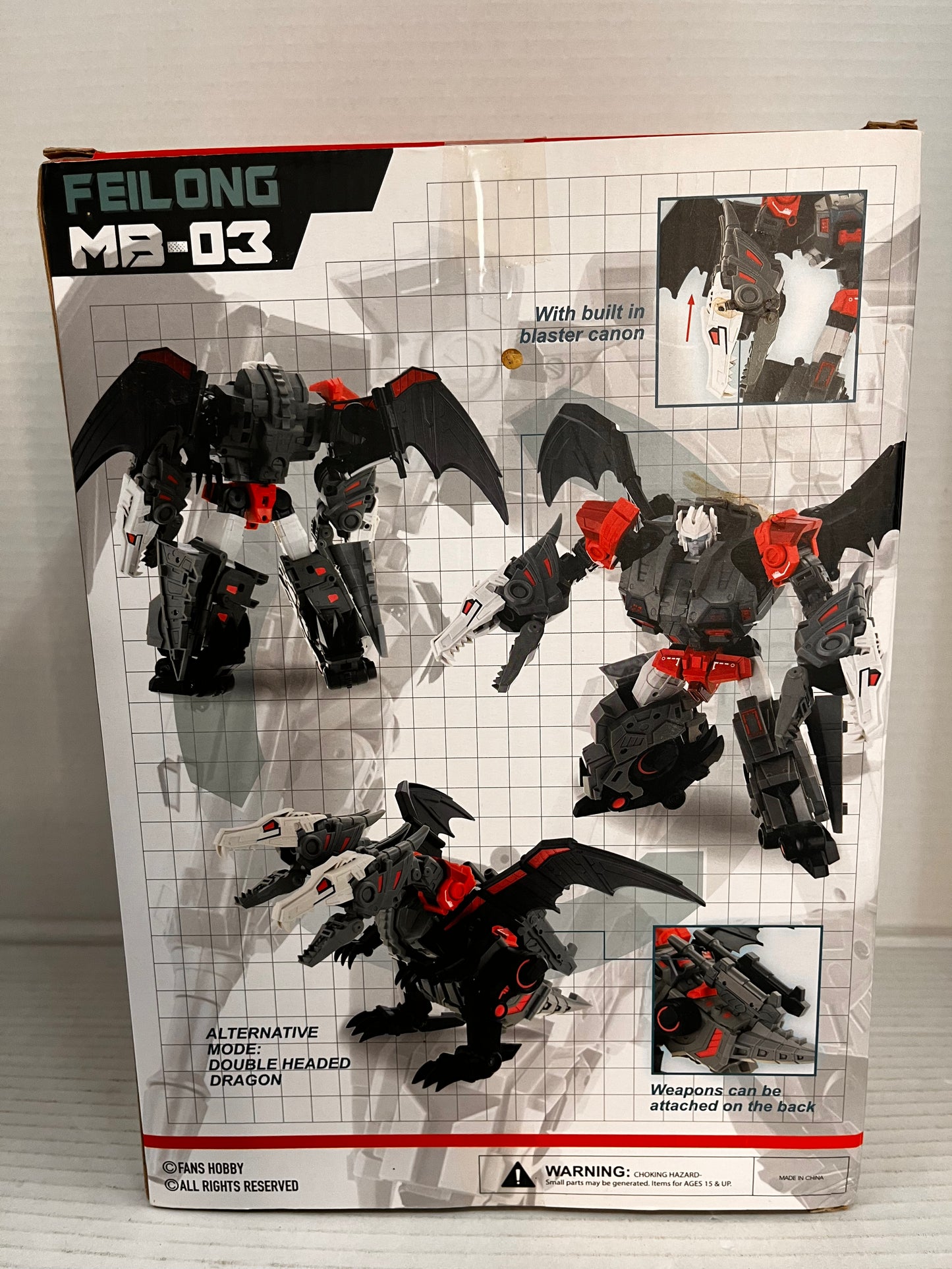 Transform Robot Toy FansHobby MB-03 Feilong Doublecross Figure In Stock