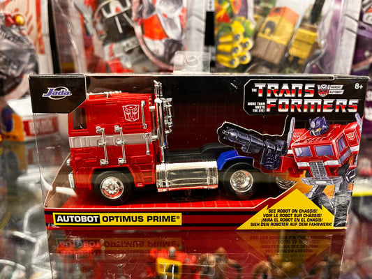 TRANSFORMERS AutoBot “G1 Optimus Prime” Die-Cast Truck Hollywood Rides Jada Toys