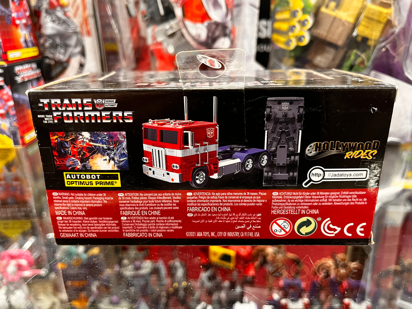 TRANSFORMERS AutoBot “G1 Optimus Prime” Die-Cast Truck Hollywood Rides Jada Toys