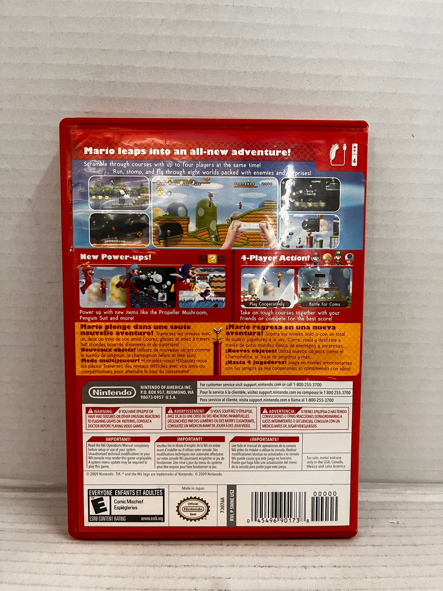 New Super Mario Bros. Wii (Nintendo Wii, 2009) - No Manuel