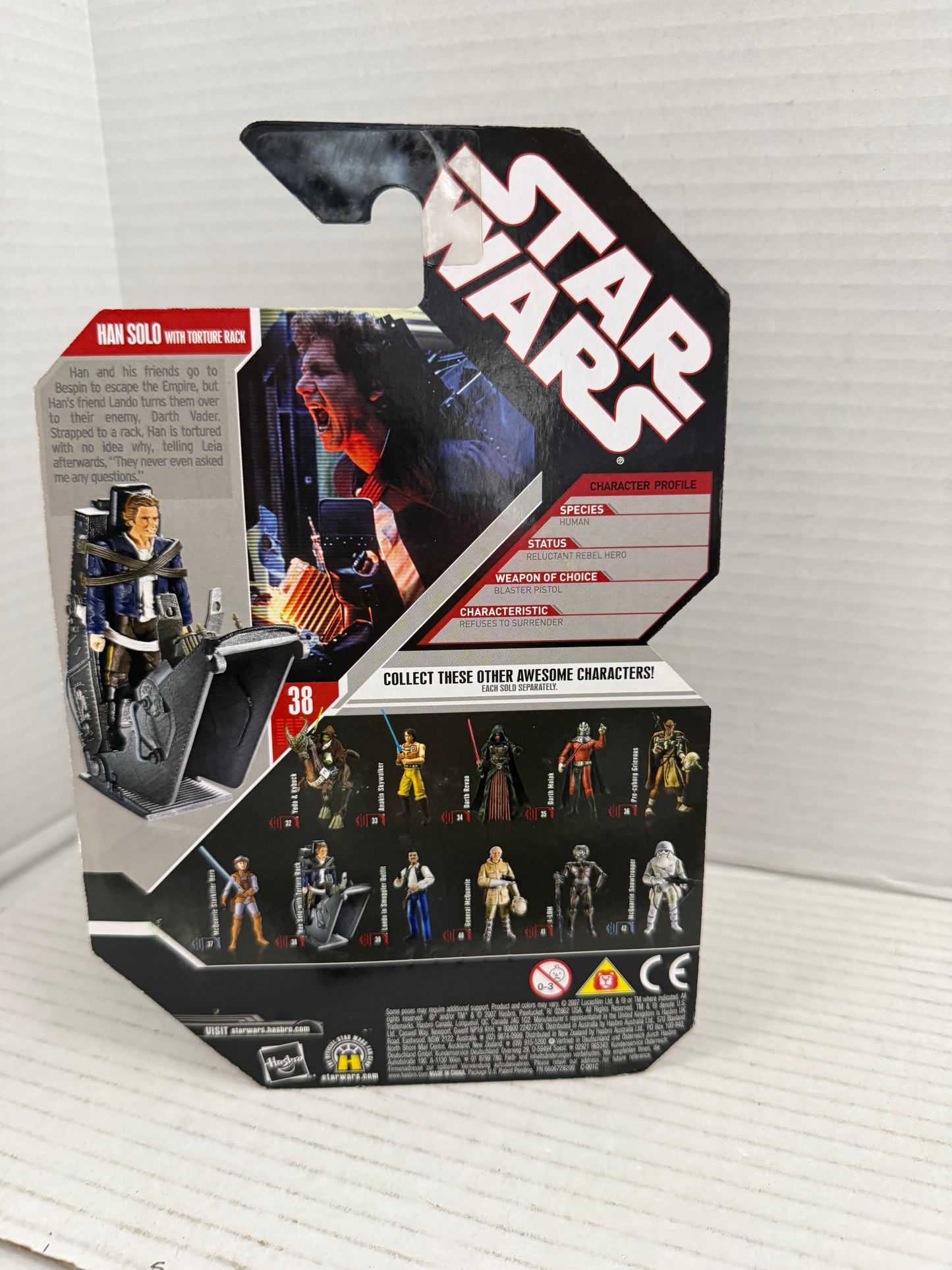 Hasbro Star Wars Han Solo w/ Torture Rack 30th Anniversary Coin Figure #38