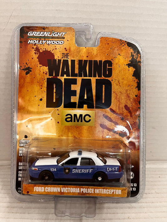 Greenlight Hollywood Walking Dead Ford Crown Victoria Police Interceptor 1:64