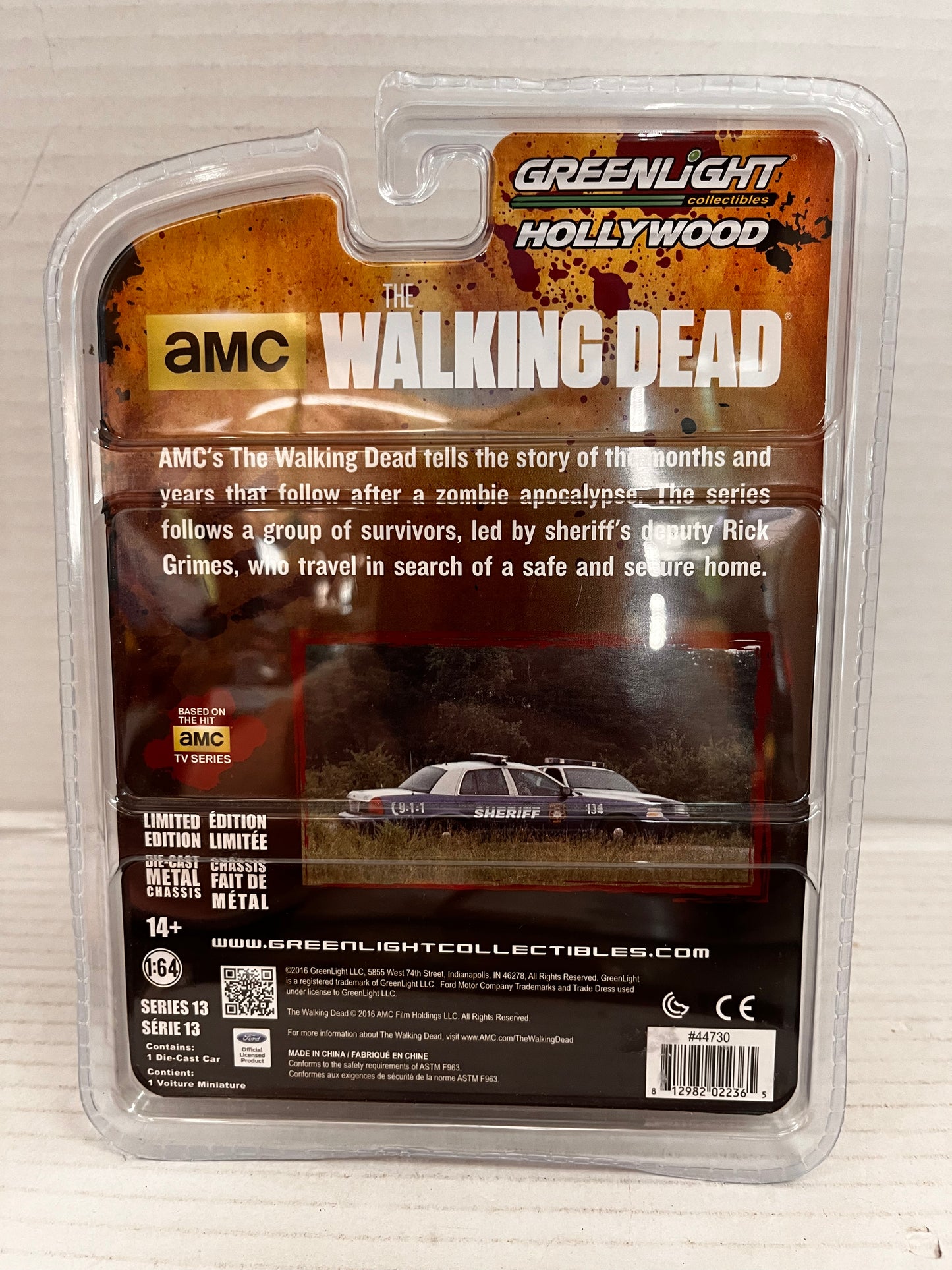 Greenlight Hollywood Walking Dead Ford Crown Victoria Police Interceptor 1:64
