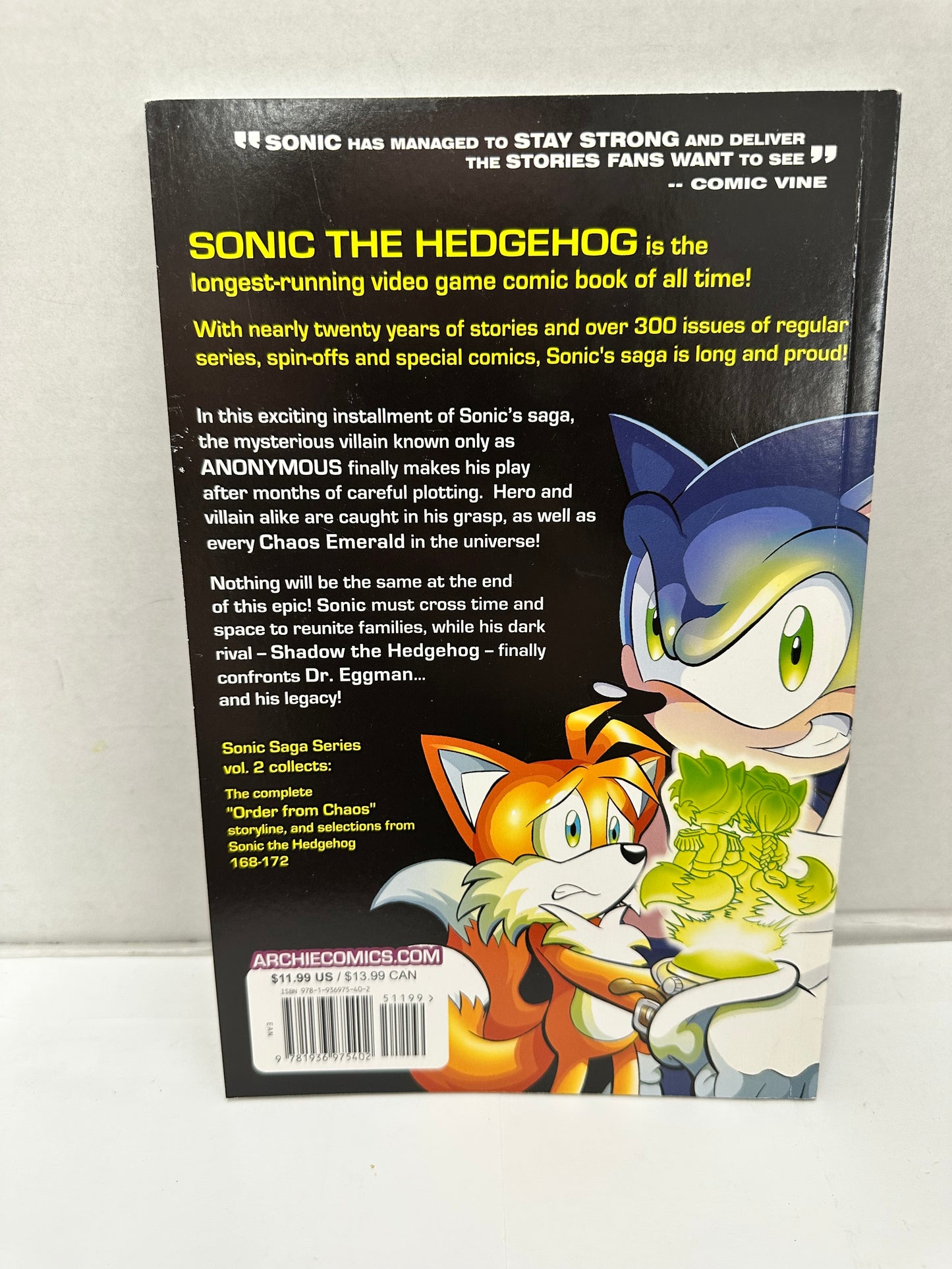 Sonic Saga Series 2 Order from Chaos Archie Comics Sega Video Game Comic