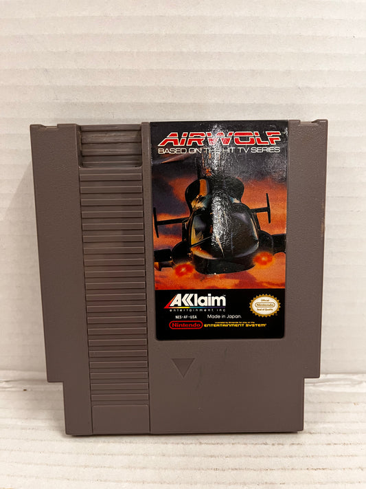 Airwolf NES Nintendo Entertainment System Video Game Action Shooter