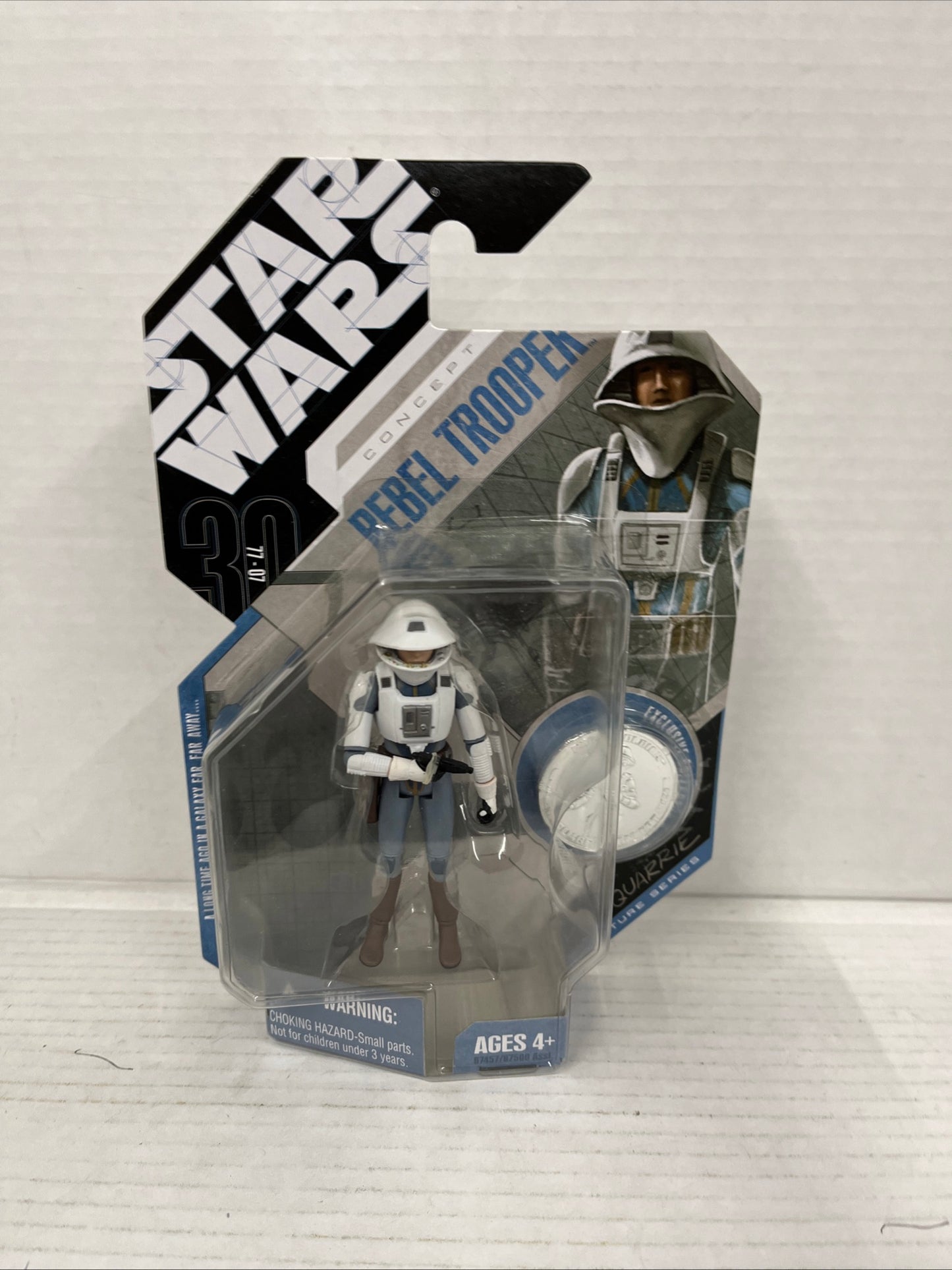 Star Wars 30th Anniversary Basic Figures Rebel Trooper McQuarrie Concept Silv