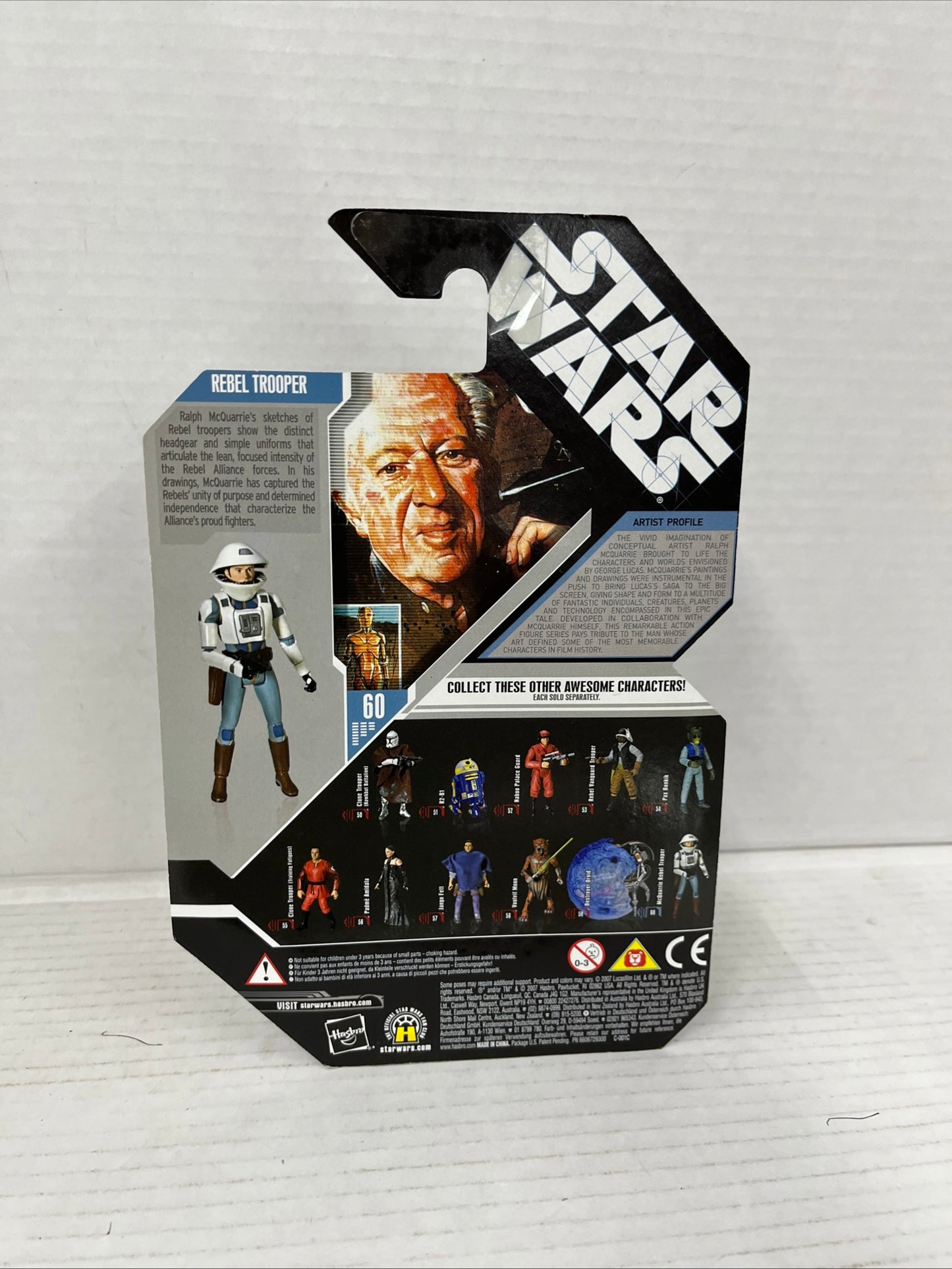 Star Wars 30th Anniversary Basic Figures Rebel Trooper McQuarrie Concept Silv