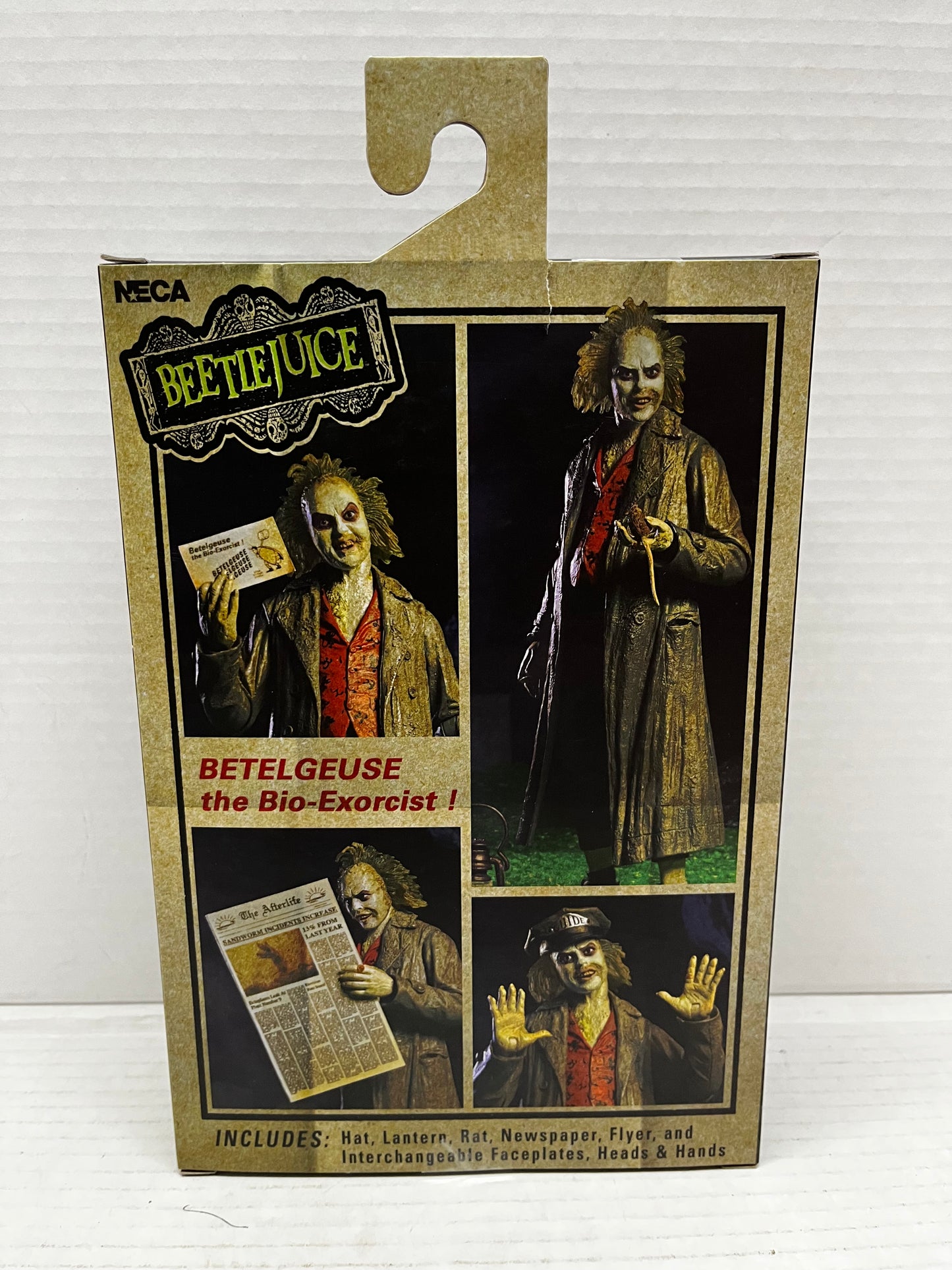 NEW NECA Ultimate Beetlejuice Betelgeuse Action Figure Reel Toy Bio-Exorcist 7"