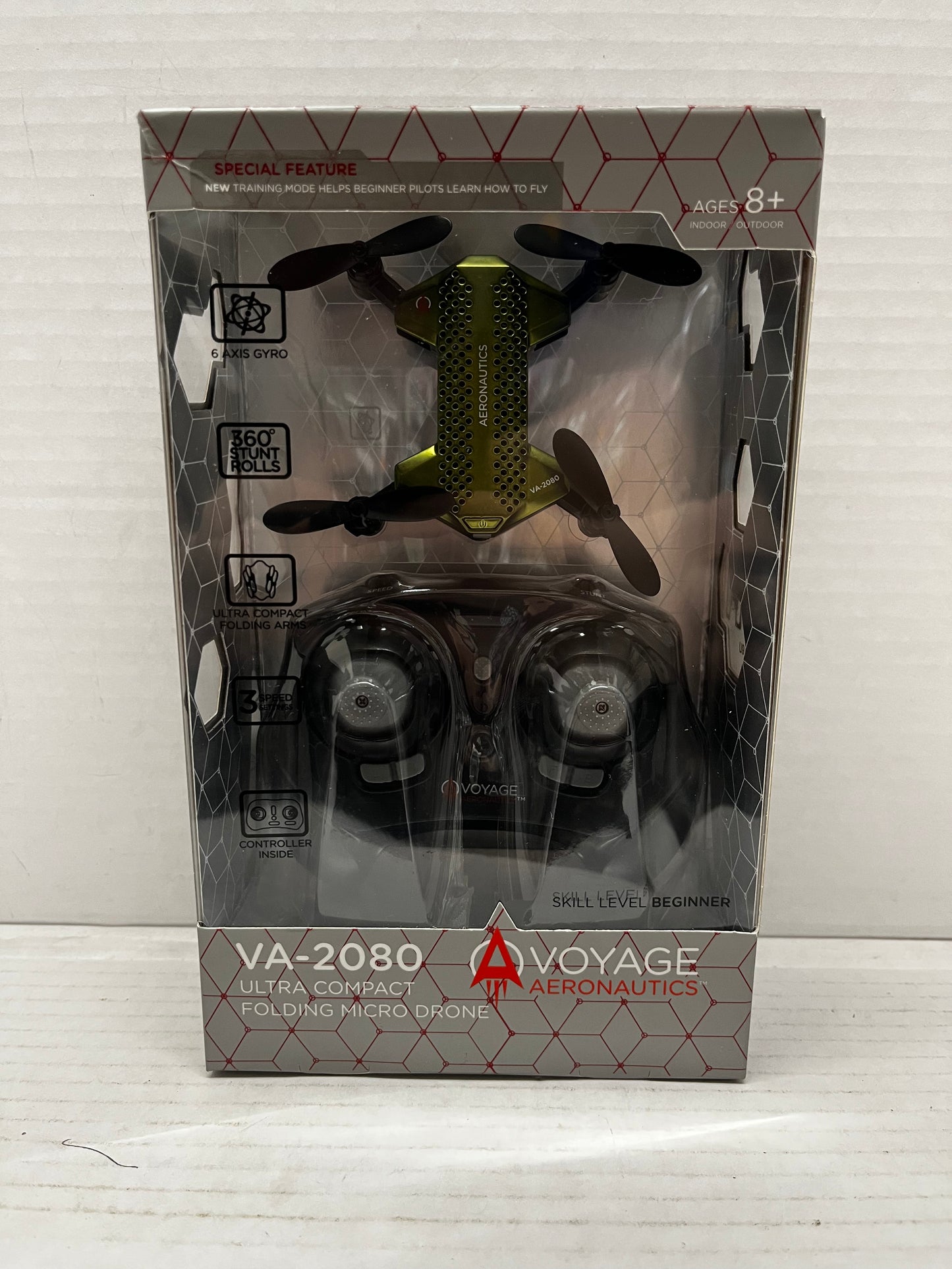 Voyage Aeronautics VA-2080 Ultra Compact Folding Micro Drone NEW