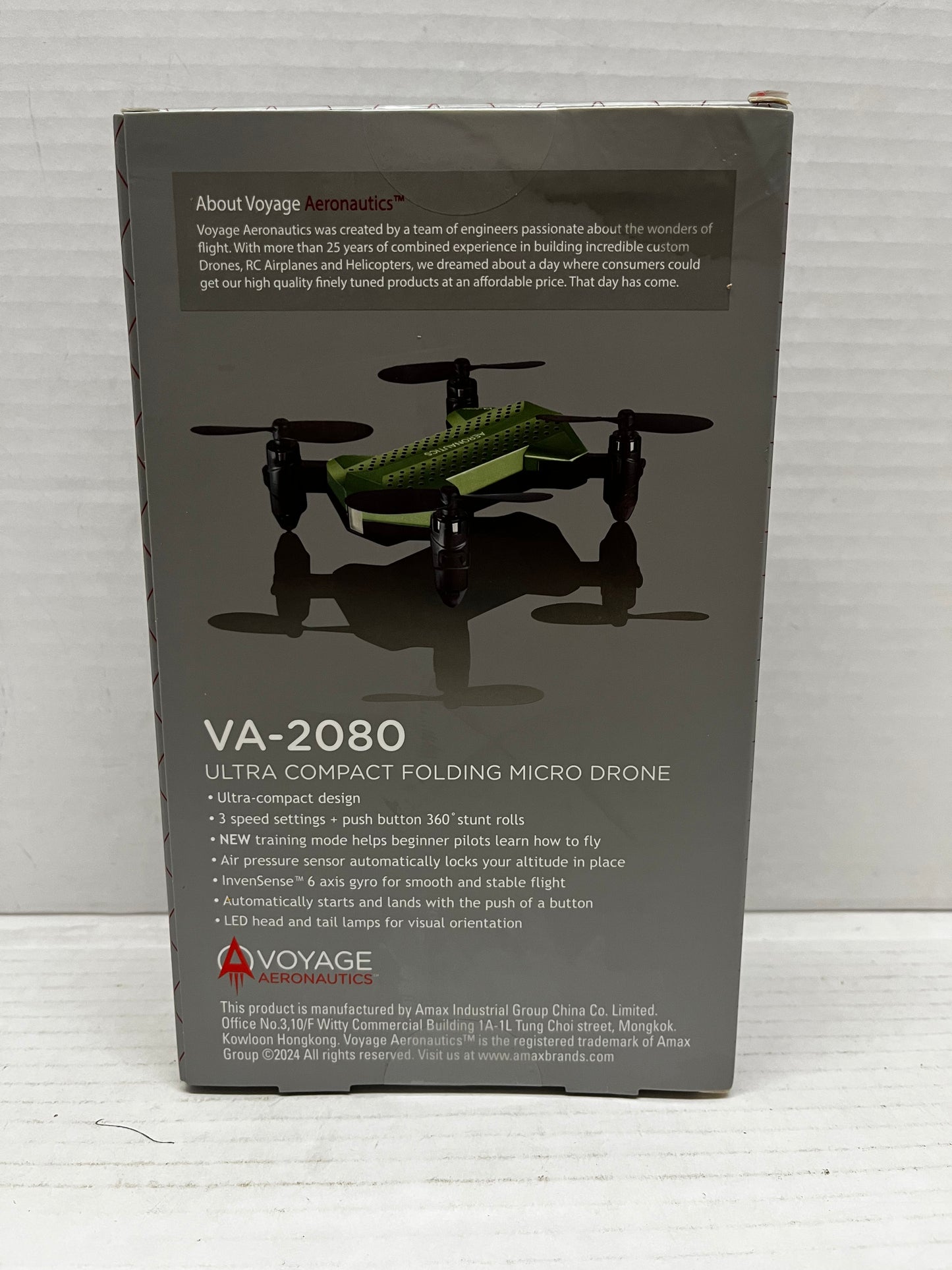 Voyage Aeronautics VA-2080 Ultra Compact Folding Micro Drone NEW