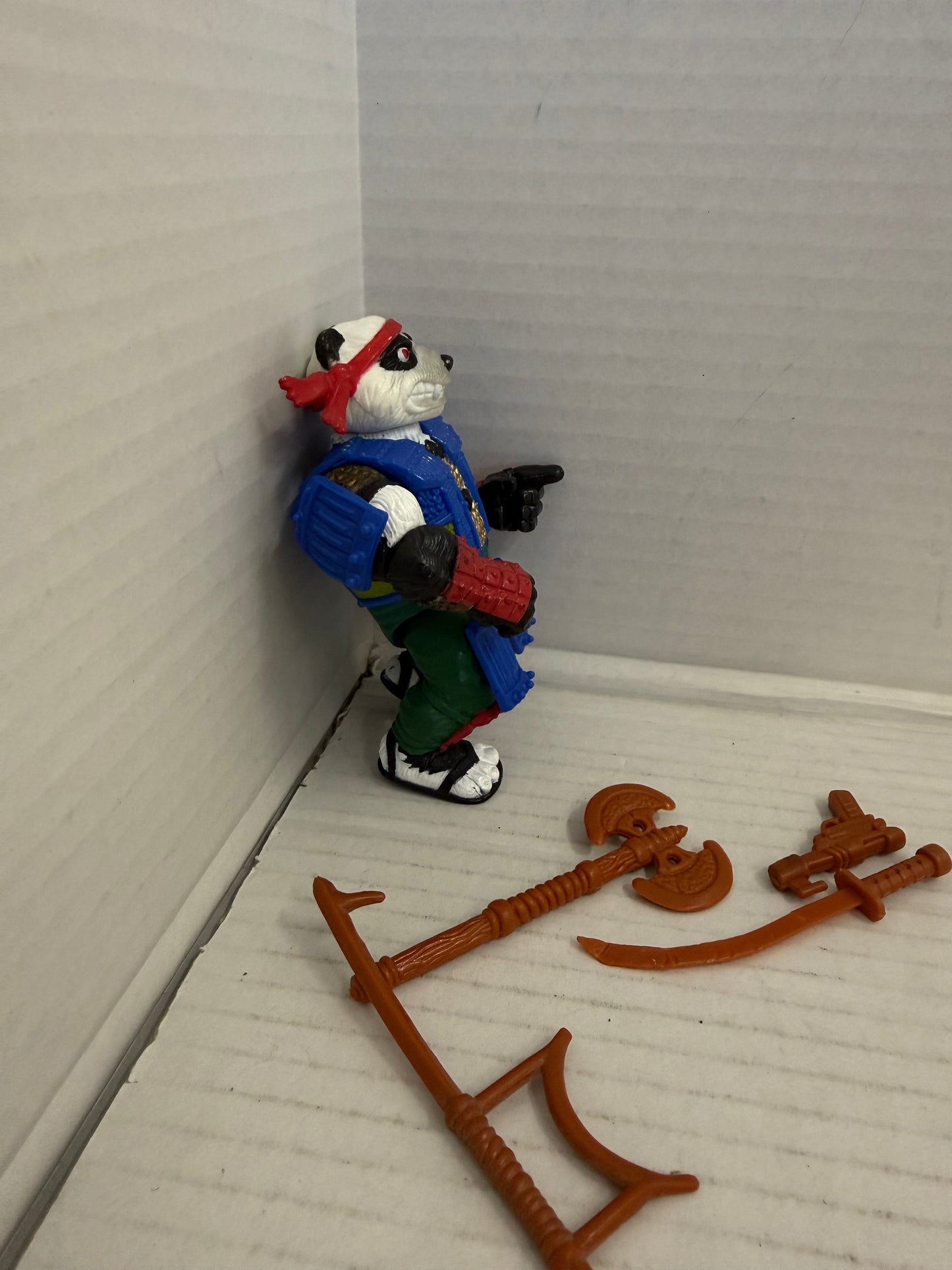 Panda Khan 1990 Vintage TMNT Teenage Mutant Ninja Turtles Figure