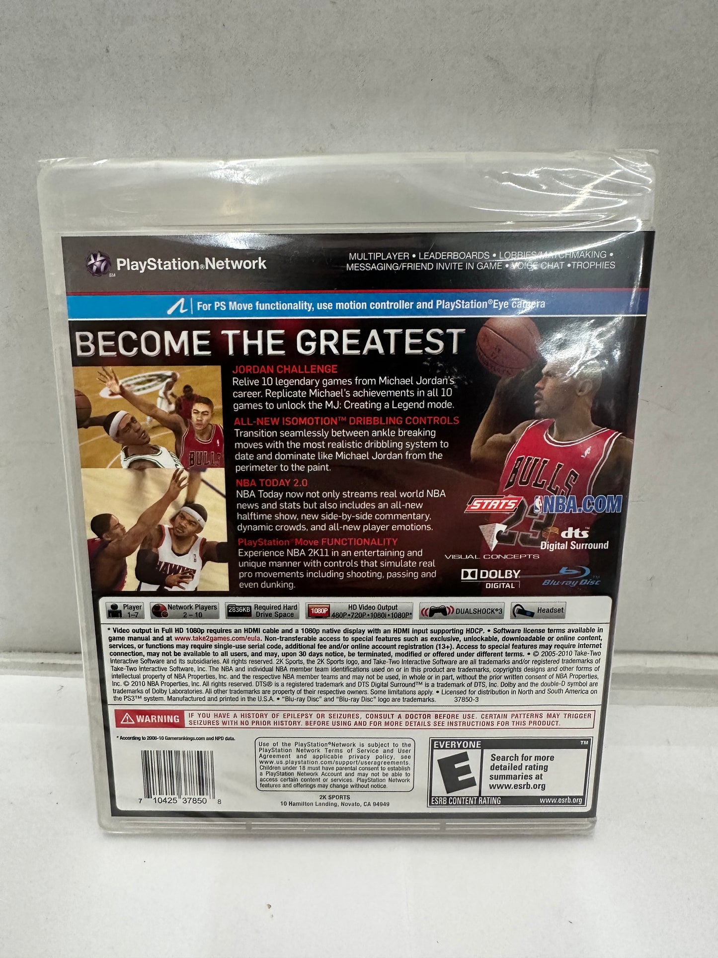 PS3 NBA 2K11 Michael Jordan Cover Sony PlayStation 3 2k Sports
