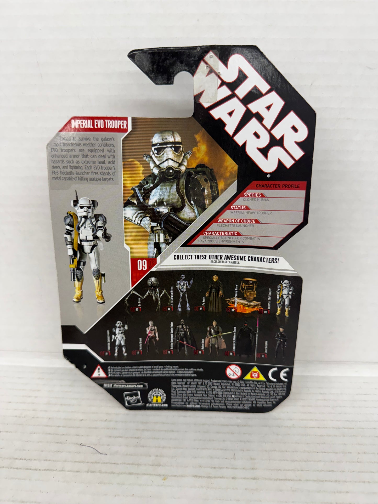 Star Wars Imperial EVO Trooper Action Figure #09 New Sealed Hasbro 30th