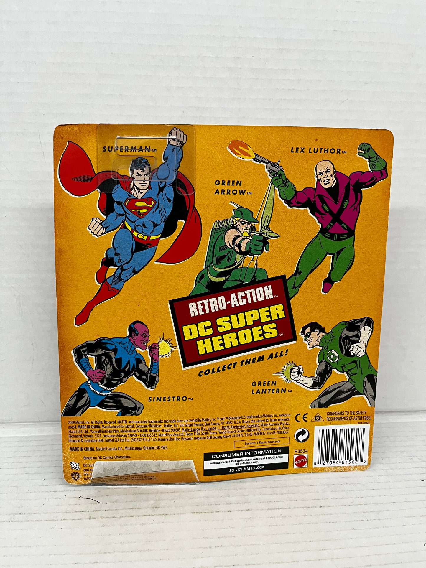 DC Comics 75 Super Heroes 2009 Green Lantern Retro Action 8" Figure NIB