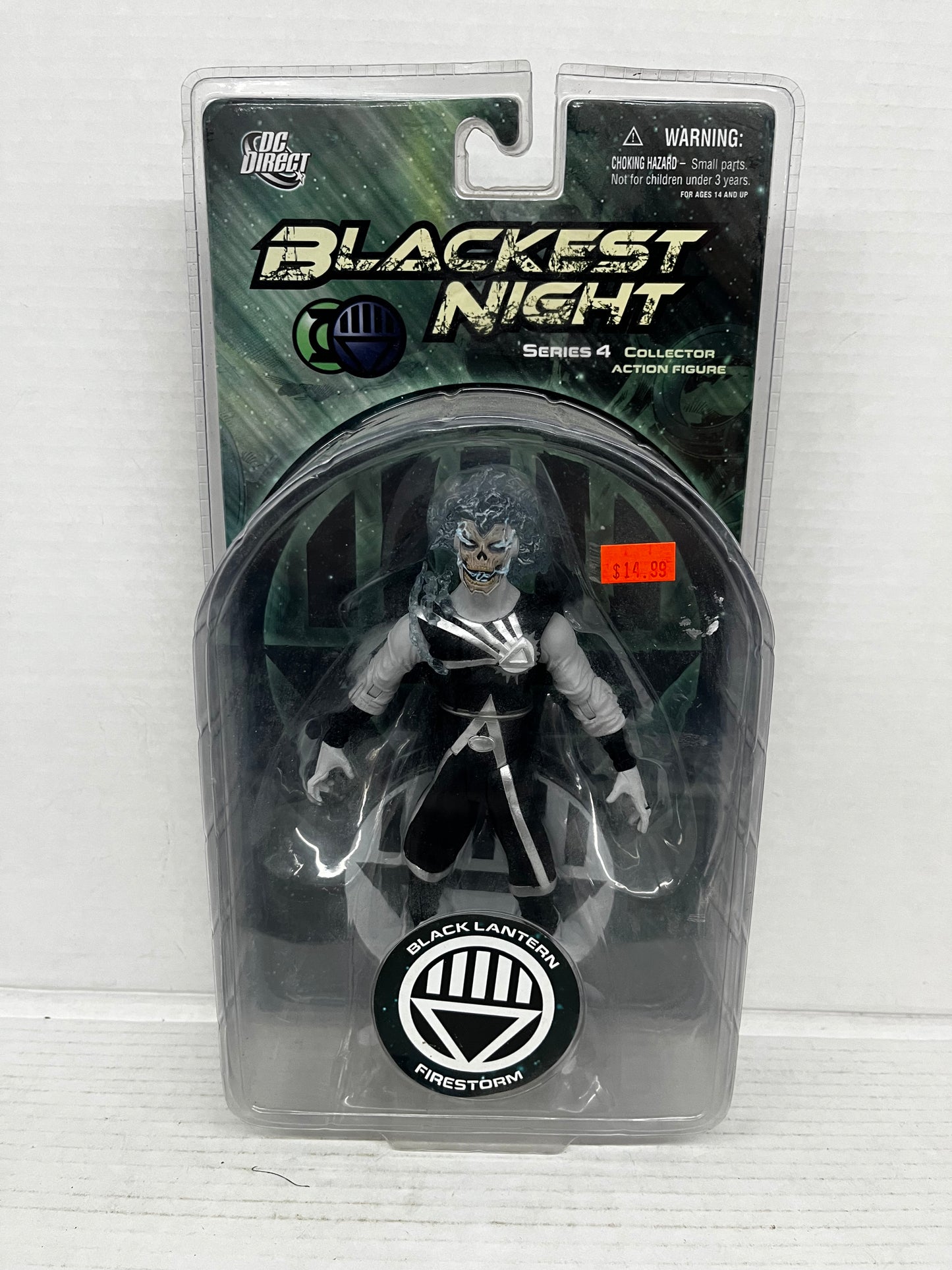 DC Green Lantern Blackest Night Series 4 Black Lantern Firestorm Action Figure