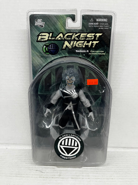 DC Green Lantern Blackest Night Series 4 Black Lantern Firestorm Action Figure