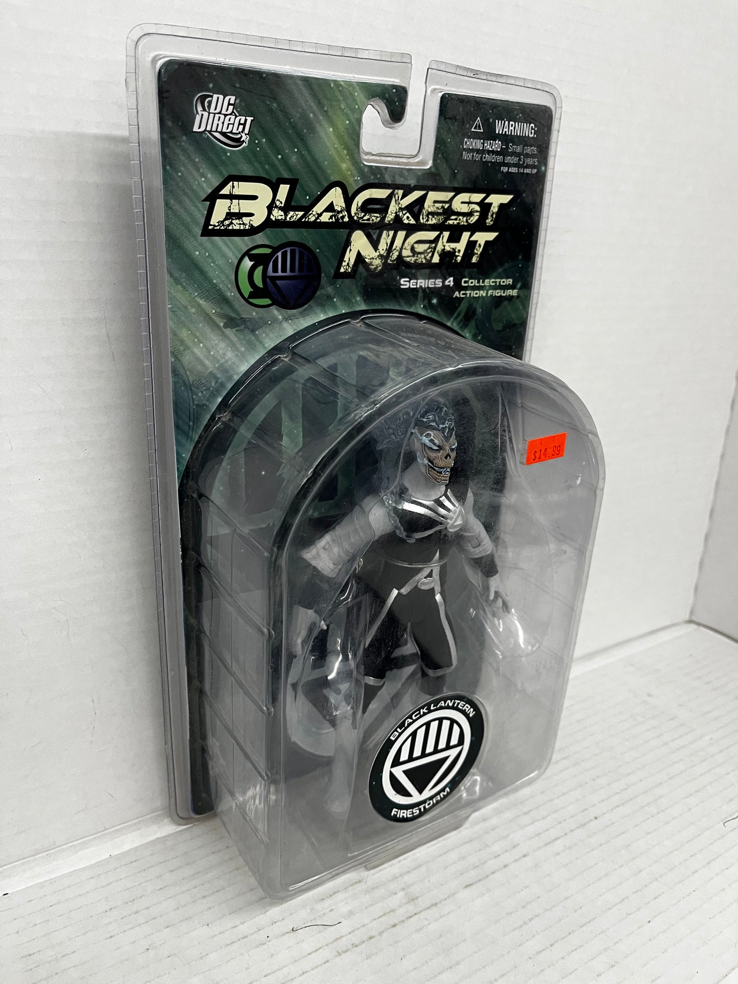DC Green Lantern Blackest Night Series 4 Black Lantern Firestorm Action Figure