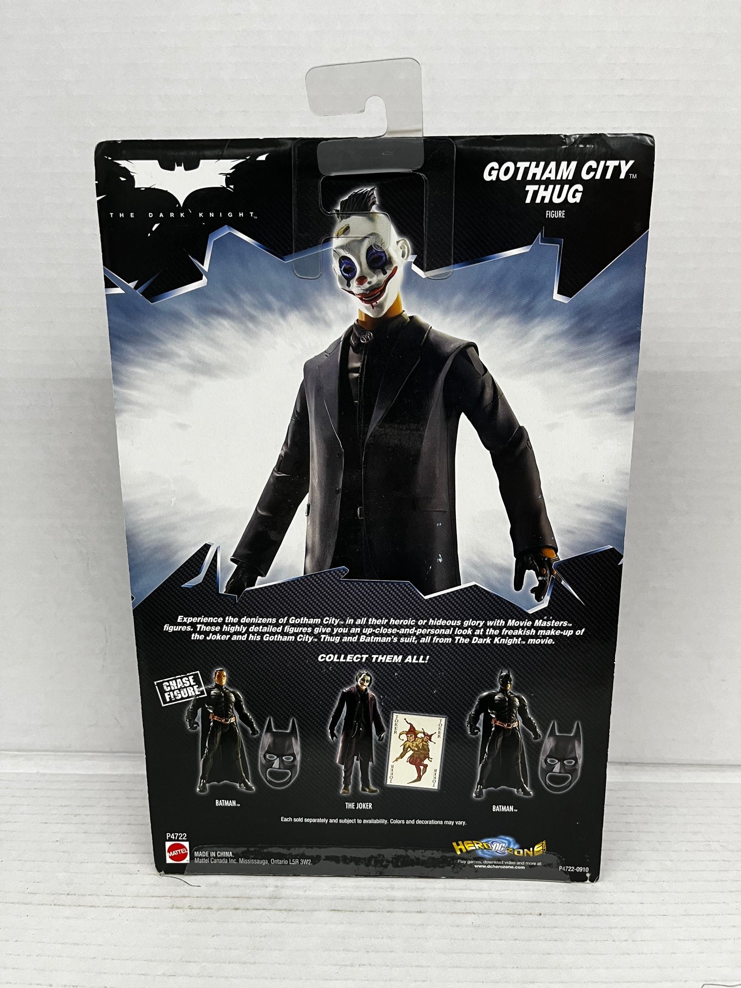 Mattel GOTHAM CITY THUG 6" Figure with CRIME SCENE EVIDENCE Dark Knight