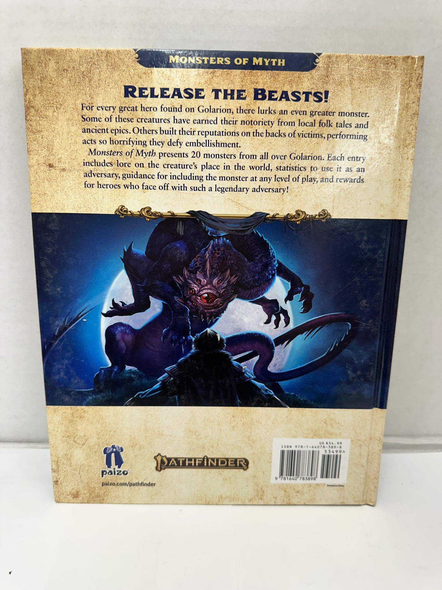 Pathfinder Second Edition - Lost Omens: Monsters of Myth