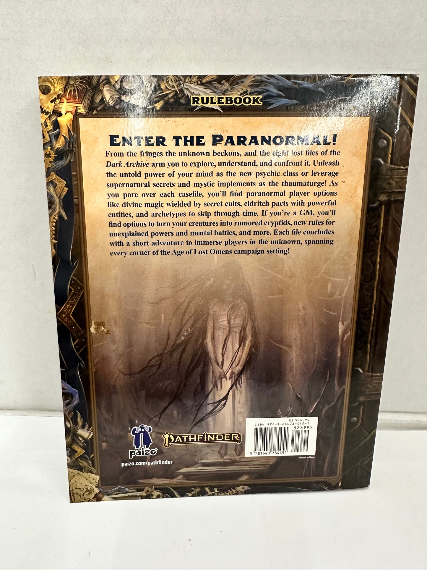 Pathfinder Second Edition Dark Archive Pocket Edition Softcover Rulebook