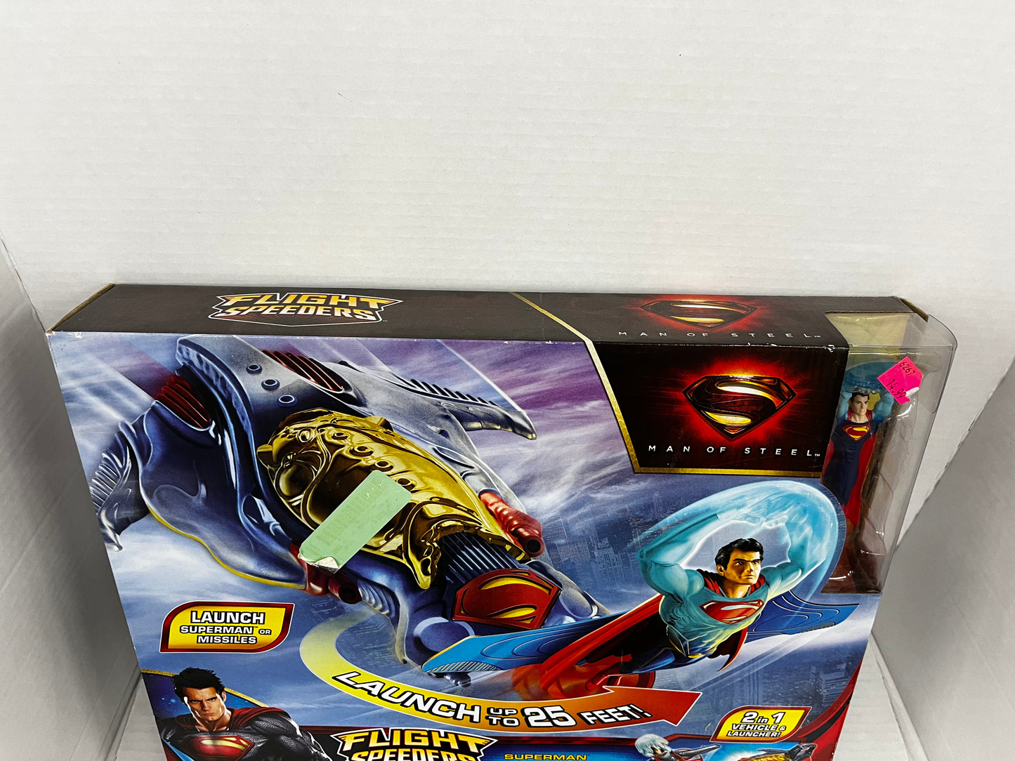 superman man steel flight ship 2 in1 vehical & launcher with superman figure NEW