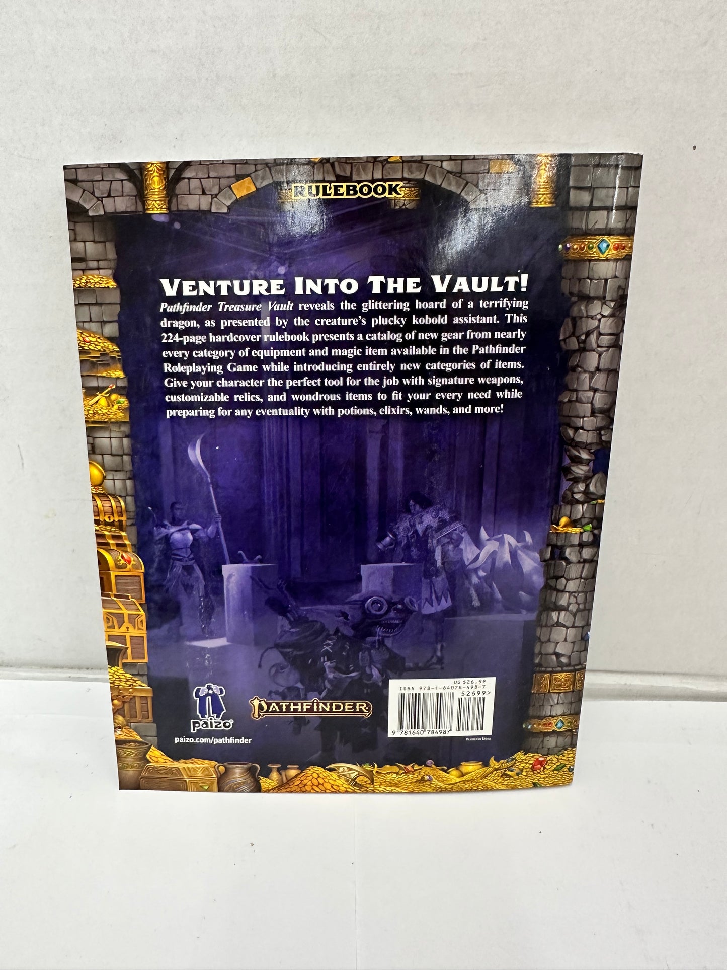 Pathfinder Second Edition Treasure Vault Pocket Edition Rulebook