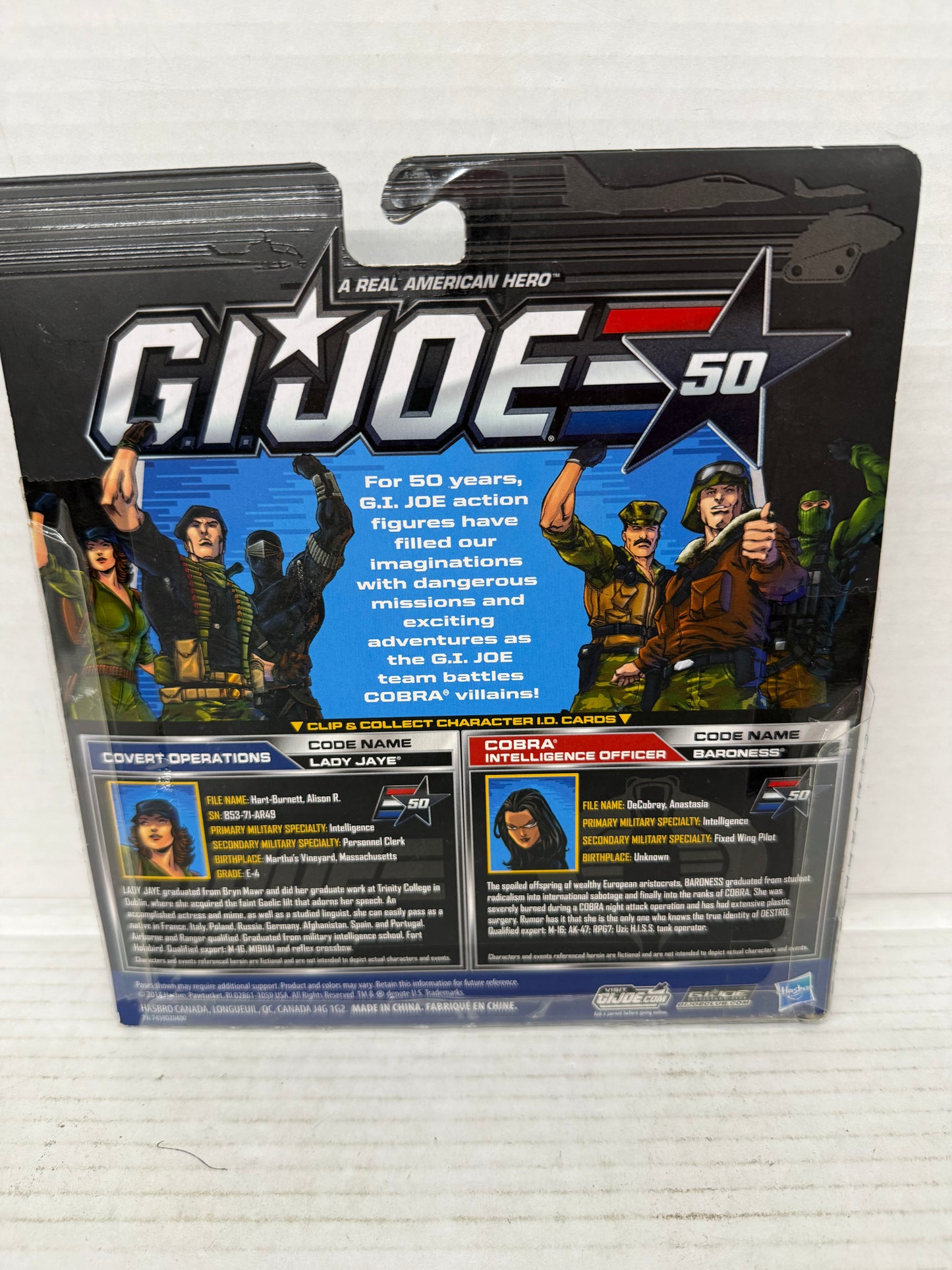 G.I. Joe Lady Jaye vs Baroness 3.75" 2-Pack Social Clash Hasbro 50th Anniversary