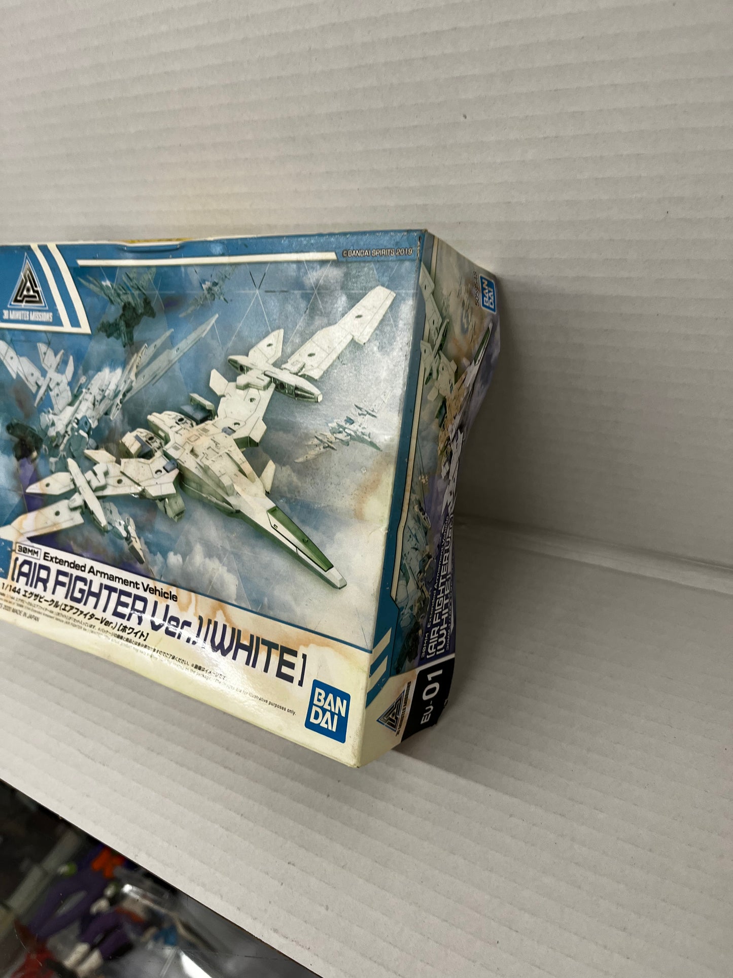 Bandai Spirits 30MM 30 Minute Missions Air Fighter White Vehicle Model Kit USA
