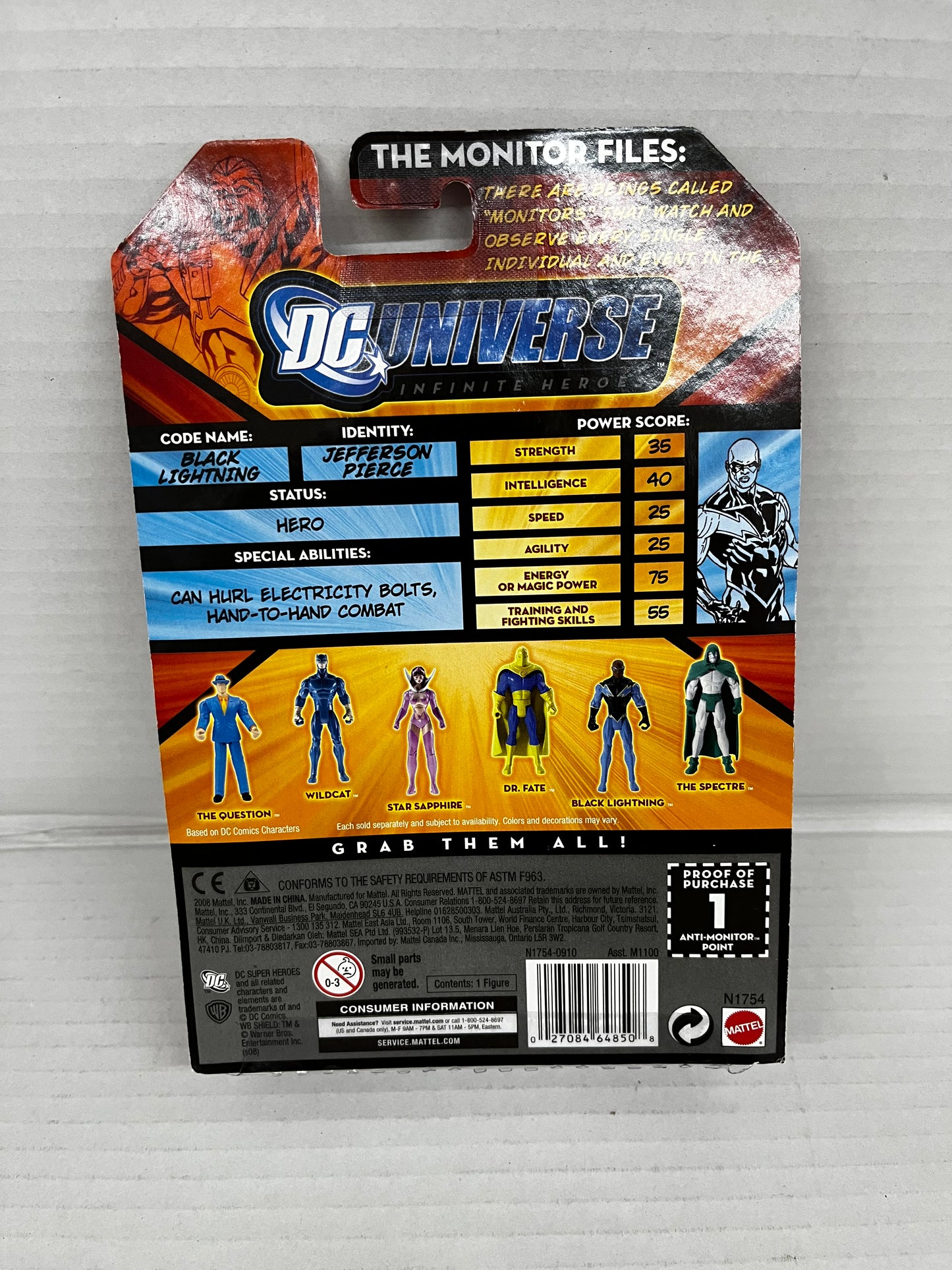 DC Universe Infinite Heroes Crisis Black Lightning 3.75” Figure Series 1 #18 S8
