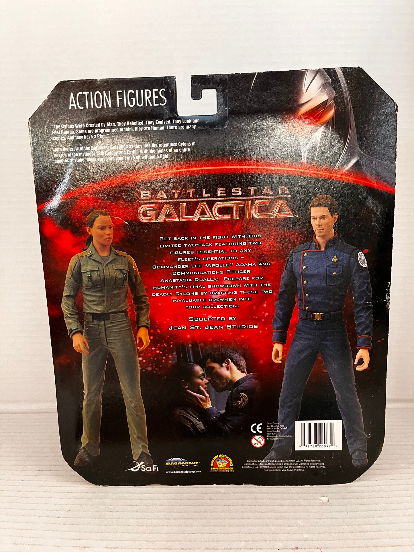 Battlestar Galactica Apollo & Dualla 2-Pack – Diamond Select 2008, New, Box Wear