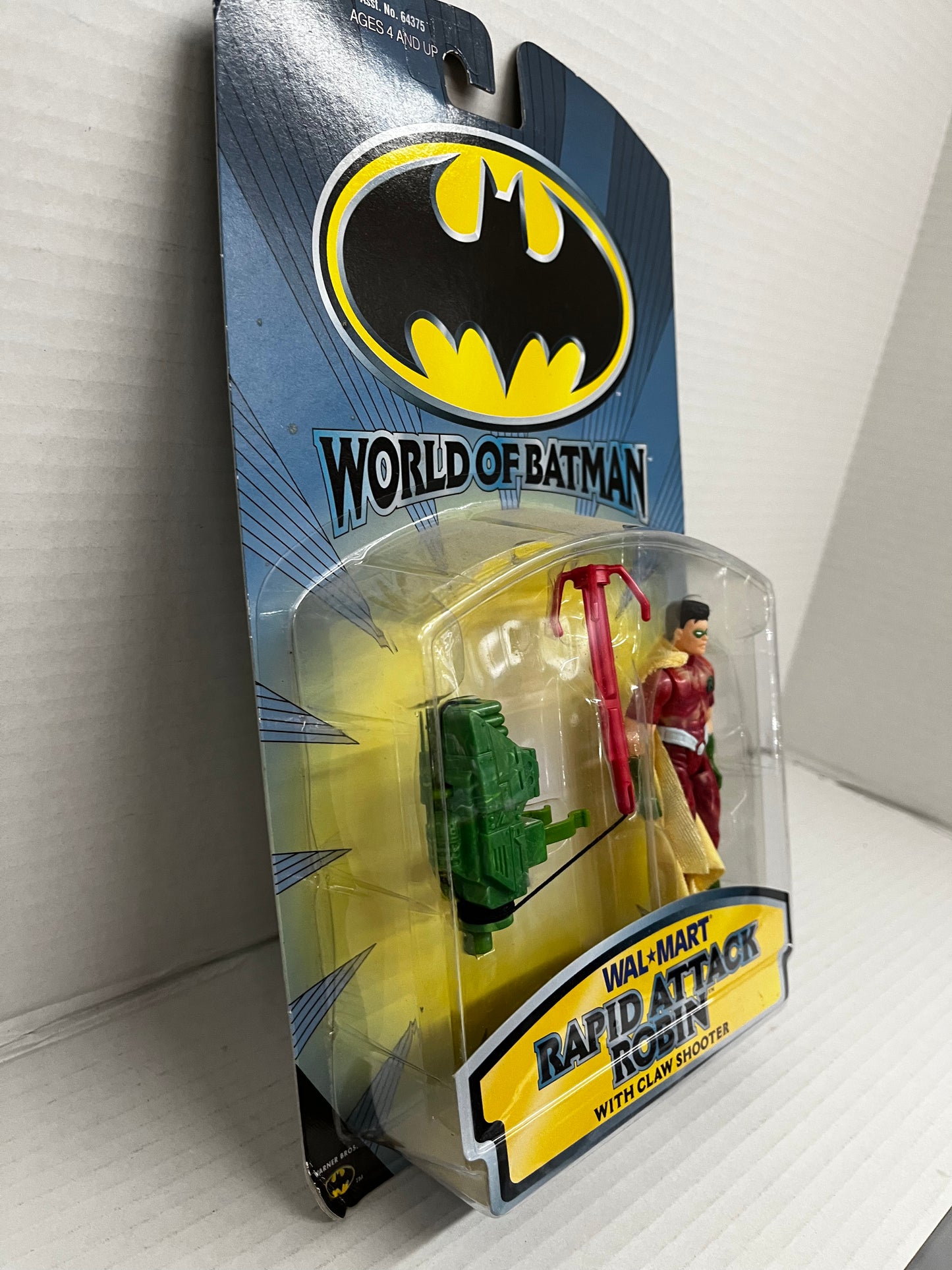 World of Batman: RAPID ATTACK ROBIN 4" Figure with Claw Shooter! (1999, Hasbro)