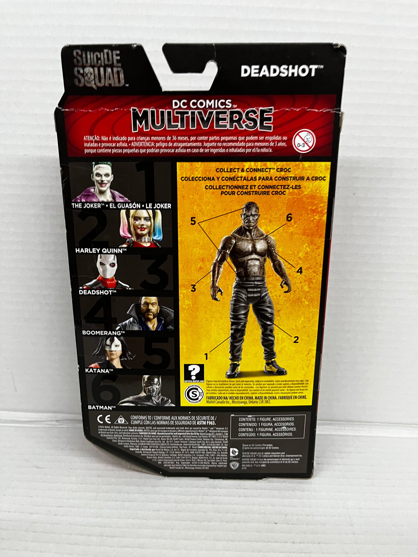 Mattel DC Comics Multiverse Suicide Squad Figure, Deadshot, 6